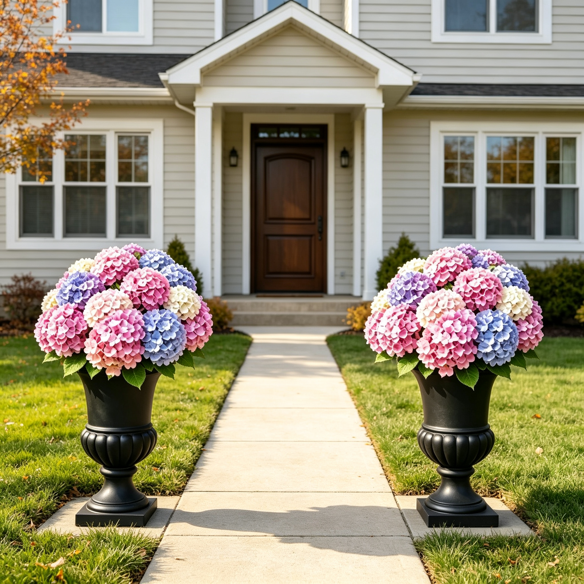 🔥Last Day 70% OFF🌼Artificial Outdoor Hydrangea Flowers - UV resistant, Waterproof, Windproof