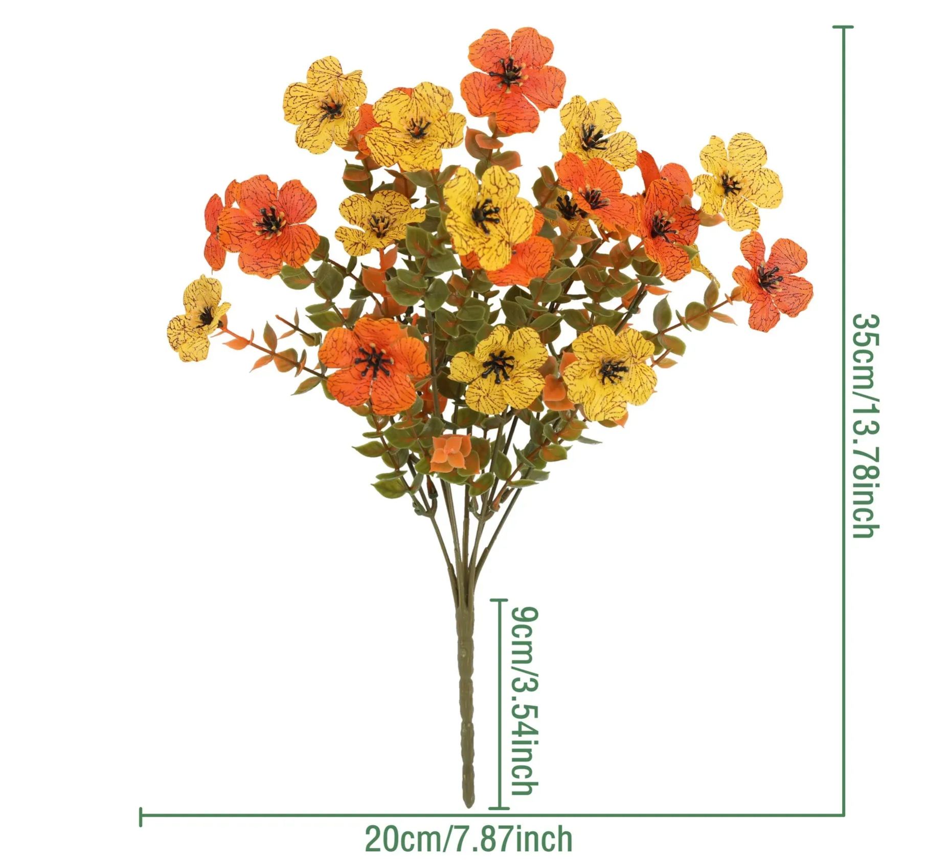🌼Welcome autumn-Artificial autumn UV-resistant daisy planter set, suitable for outdoor porch decoration