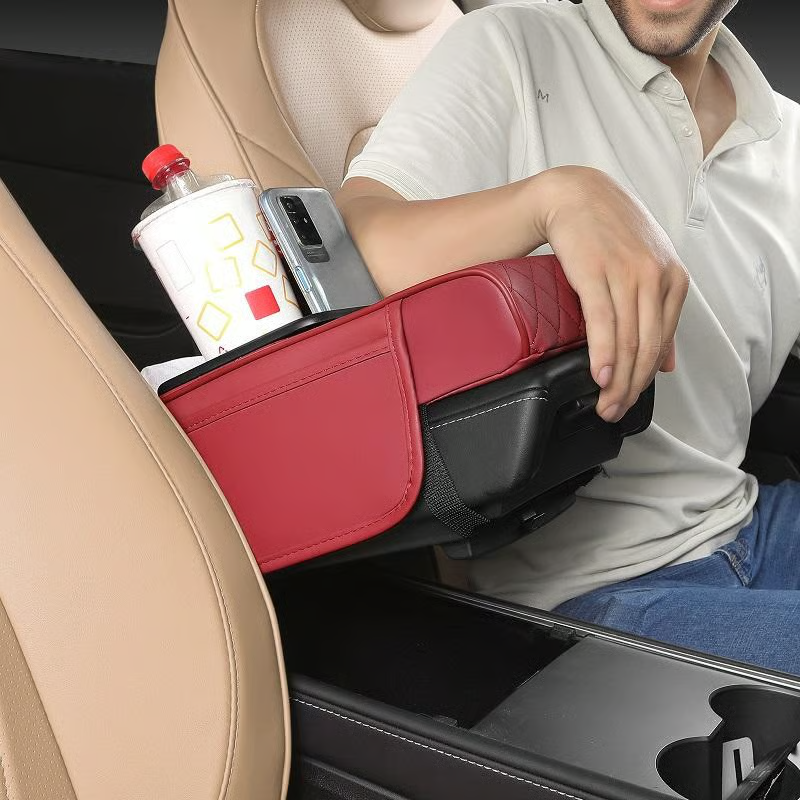 ✨Multifunctional PU Leather Car Armrest Box Mat– Universal Fit for Any Vehicle