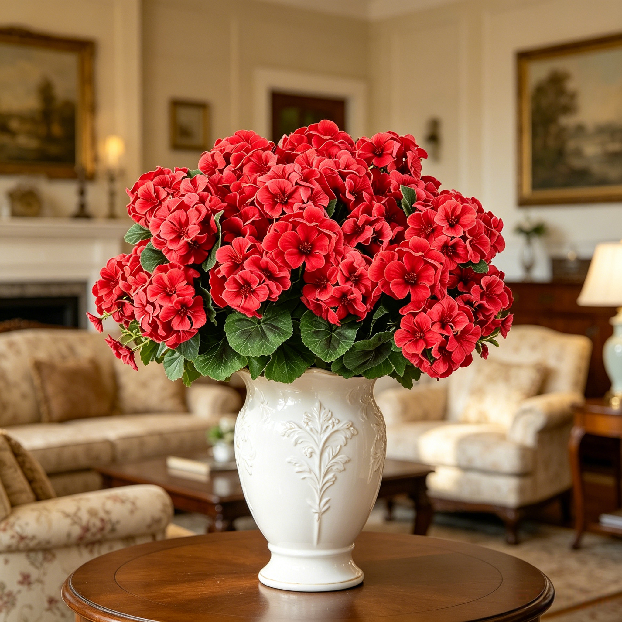 💐Artificial geraniums for outdoor use, UV-resistant garden plants, artificial flowers