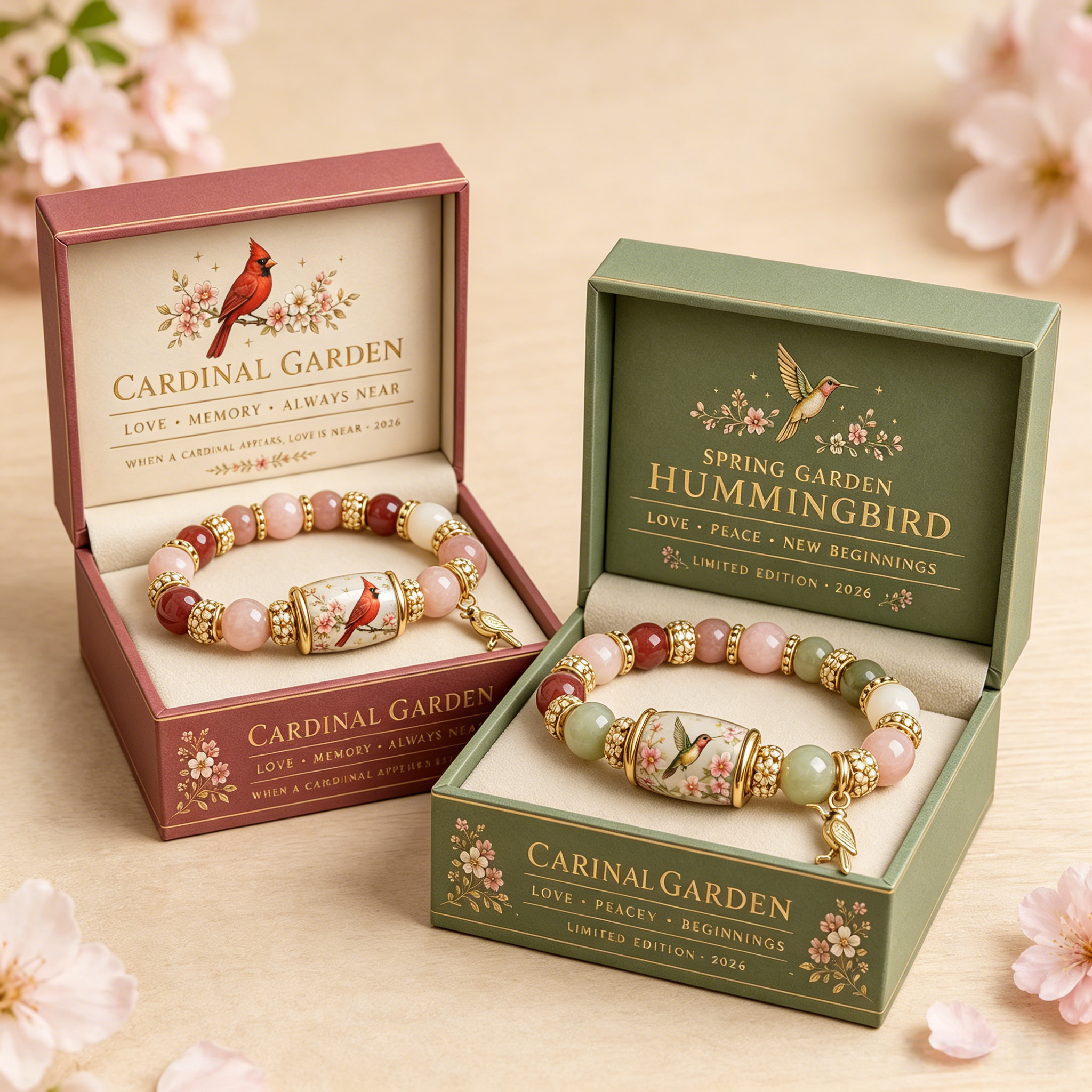 🌿 Love, Peace & Spring Blessings 💖 | 2026 Limited Edition Bracelet - With Gift Box