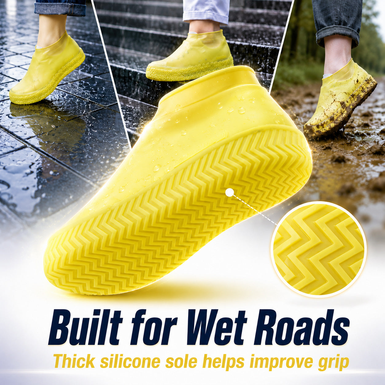 🌧️Pro-Grade Wear-Resistant Waterproof Shoe Covers (Reinforced Silicone)