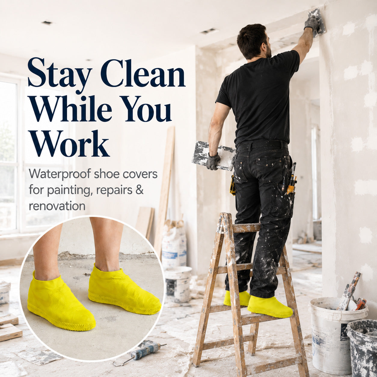 🌧️Pro-Grade Wear-Resistant Waterproof Shoe Covers (Reinforced Silicone)