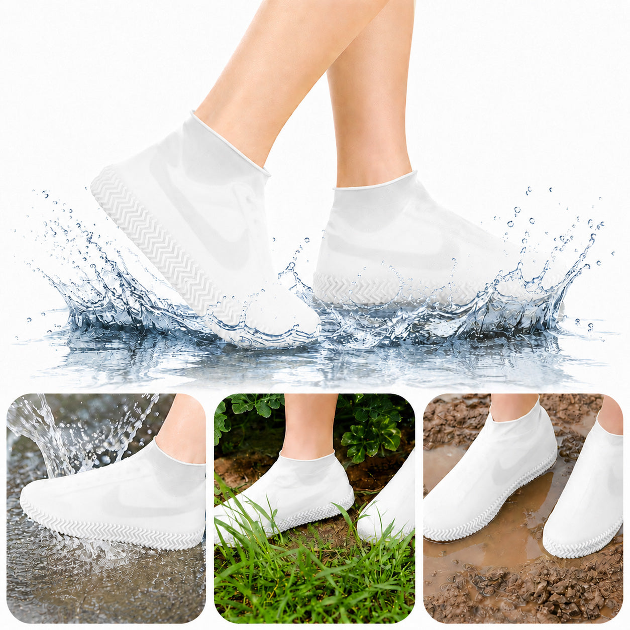 🌧️Pro-Grade Wear-Resistant Waterproof Shoe Covers (Reinforced Silicone)