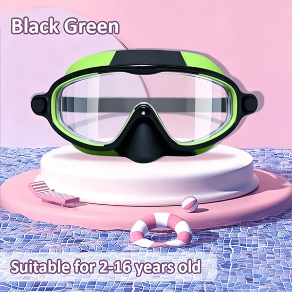 🏊‍♀️HD children's large frame waterproof and anti-fog swimming goggles