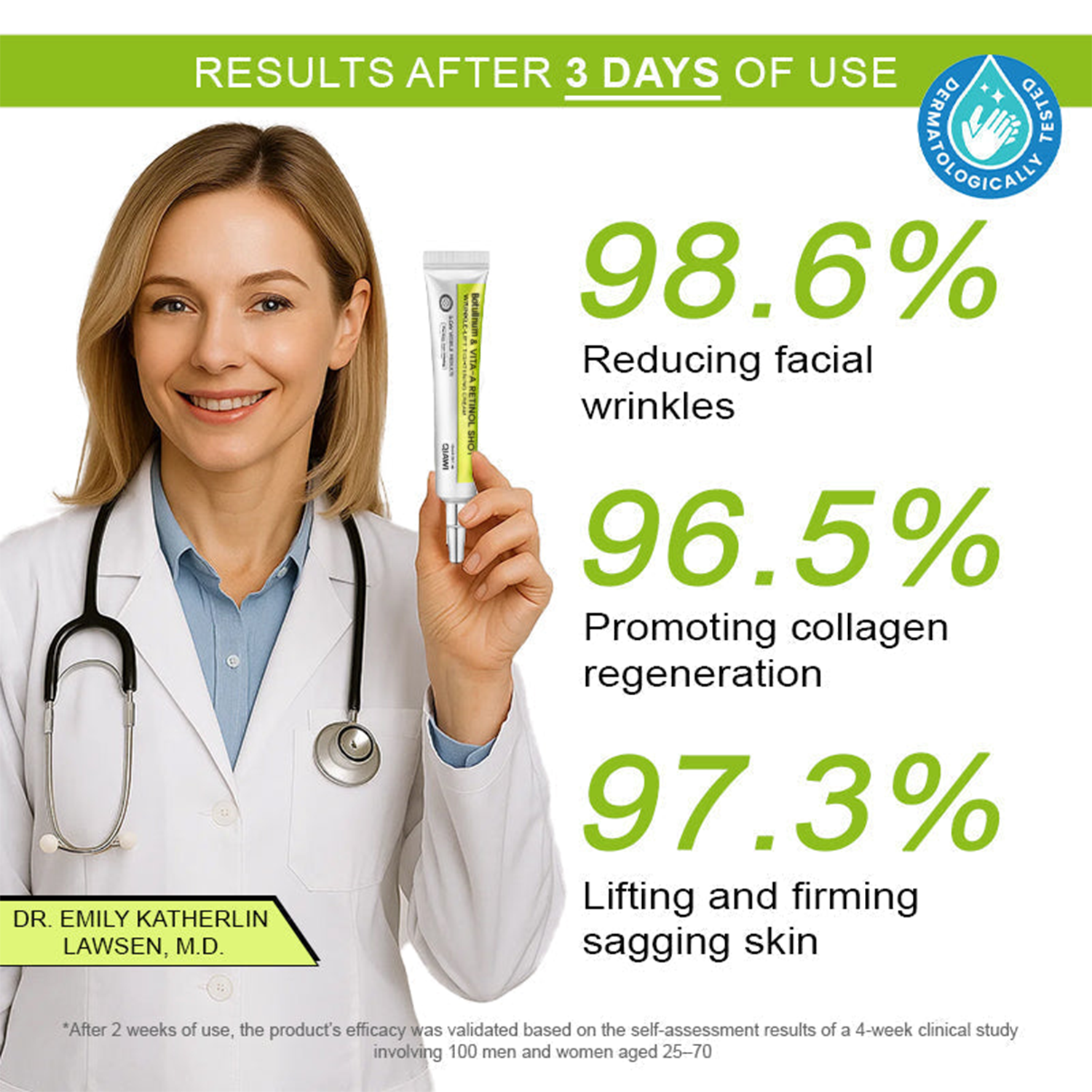 🔥Dernières 3 heures : 70 % de réduction🔥 Crème liftante anti-rides QIAWI™ à base de toxine botulique et de rétinol Vita-A✨