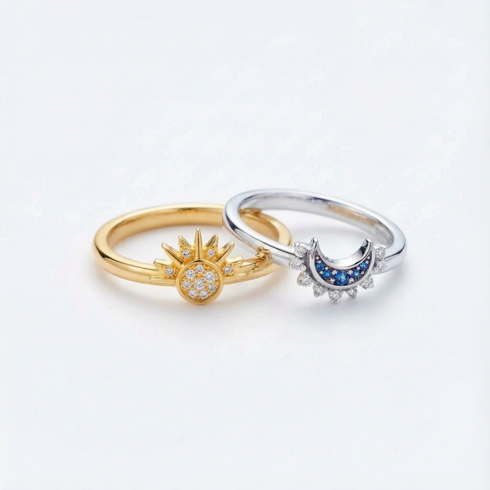 🔥Christmas Sale 70% OFF!🔥Celestial Sun & Moonring Set