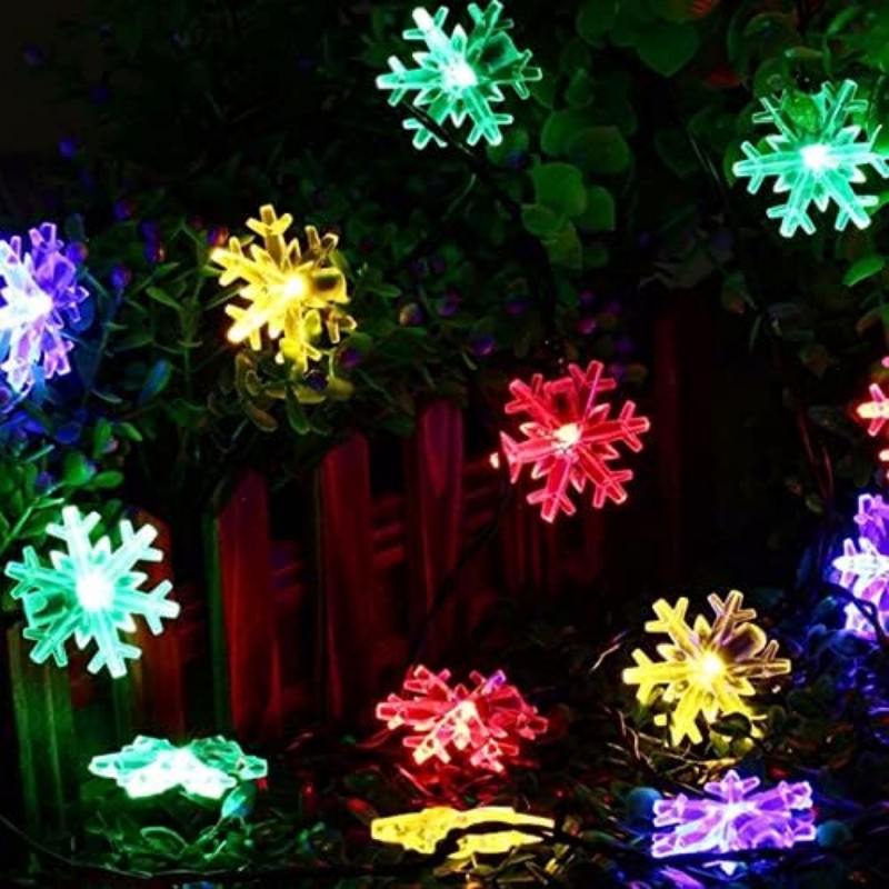 🔥Hot Sale 40 % OFF🔥Snowflake Solar String Lights