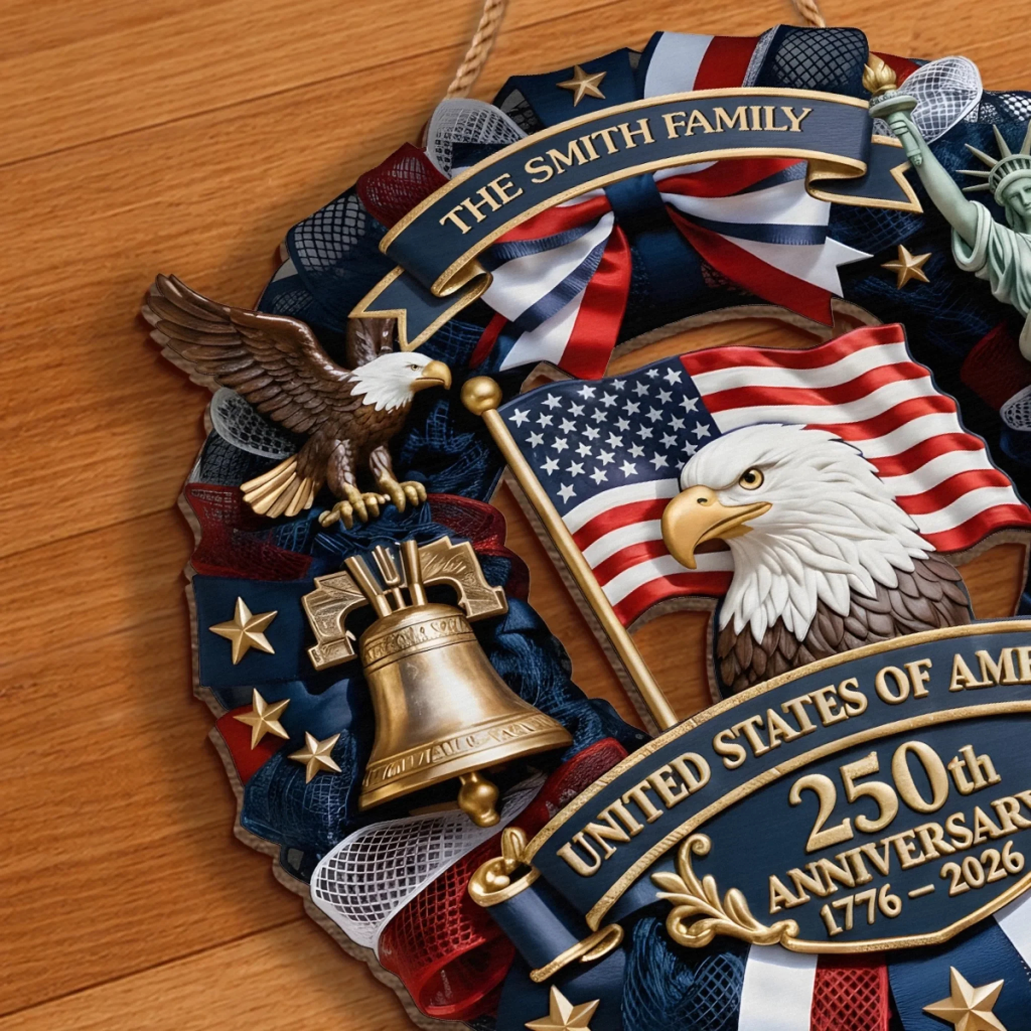 🔥HOT SALE 50%OFF🔥American 250th Anniversary Decoration - Double-Layer Wood - Unique Gift🎁
