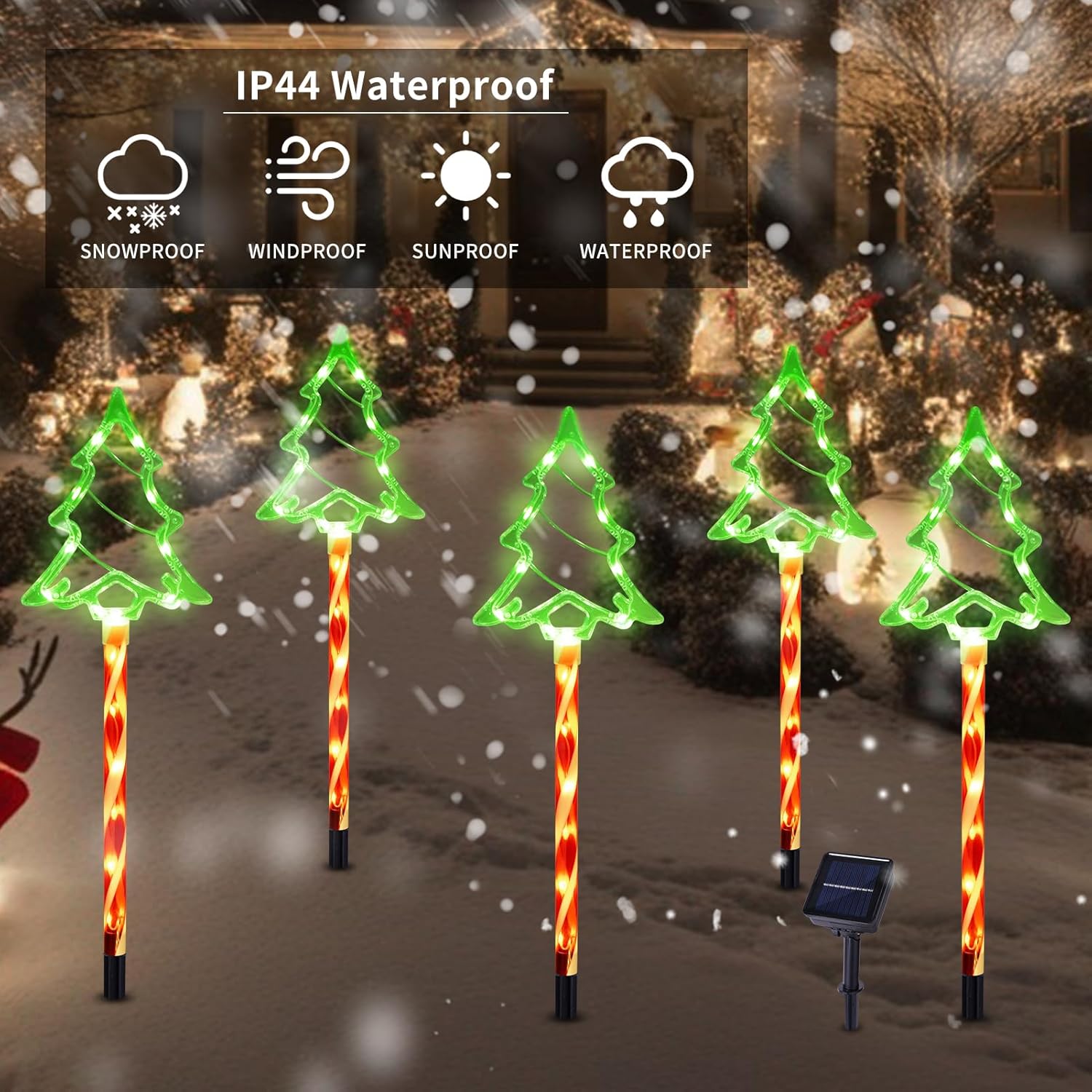 🔥Hot Sale 40 % OFF🔥LED Solar Christmas Tree Lights🌲
