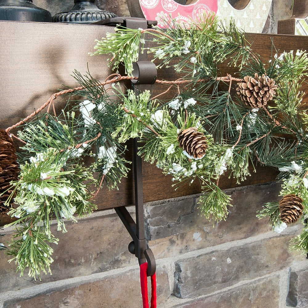 🎅2025 Christmas Sale - 50% OFF | Fireplace Stocking and Garland Hanger