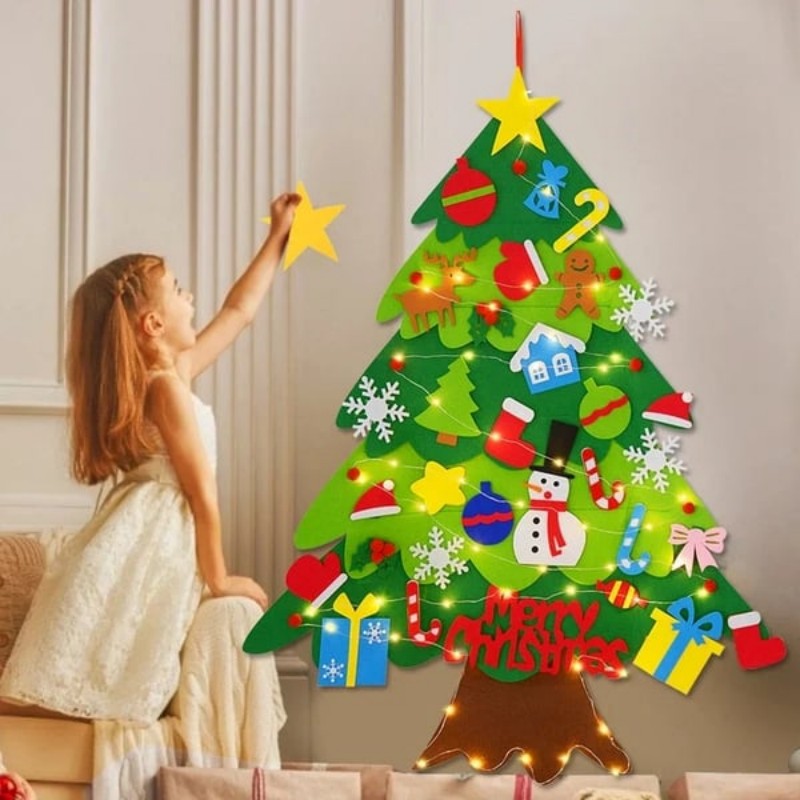 🔥Hot Sale 40 % OFF🔥DIY Felt Christmas Tree Set🌲