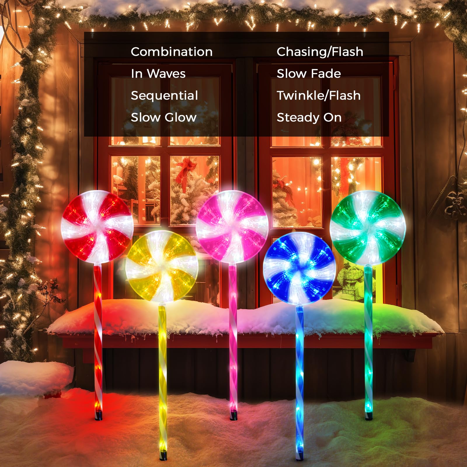 Lollipops Christmas Lights Solar 