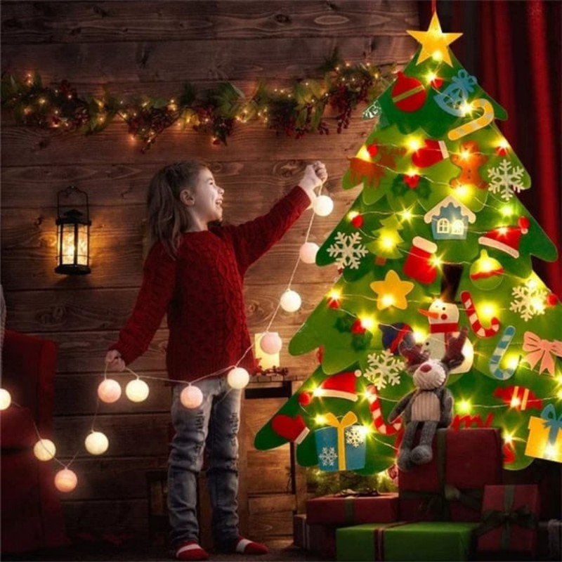 🔥Hot Sale 40 % OFF🔥DIY Felt Christmas Tree Set🌲