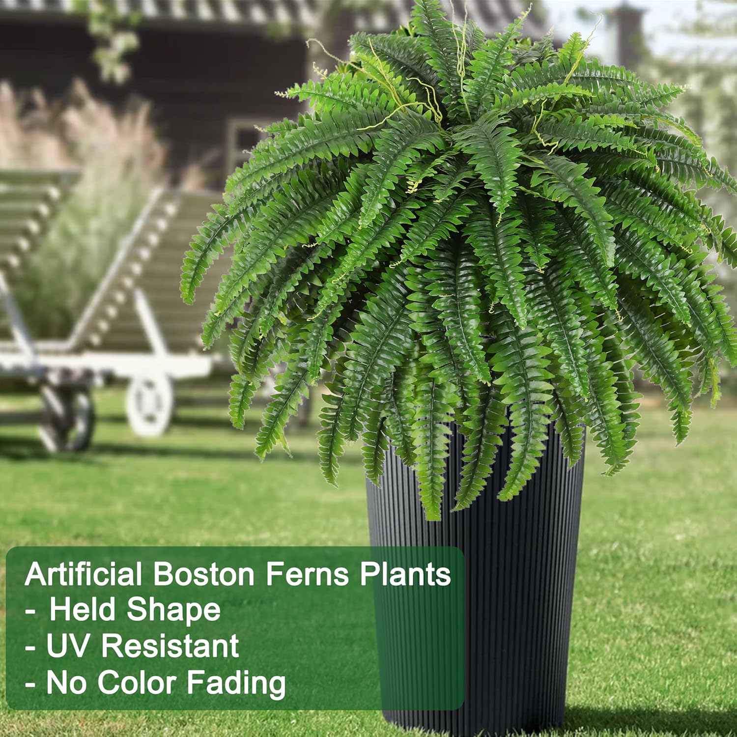 🔥Last Day 60% OFF🔥 UV Resistant Ferns Artificial Plants Large for Planters, Office & Home Decor, Outdoor & Indoor