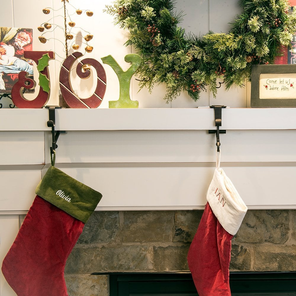 🎅2025 Christmas Sale - 50% OFF | Fireplace Stocking and Garland Hanger