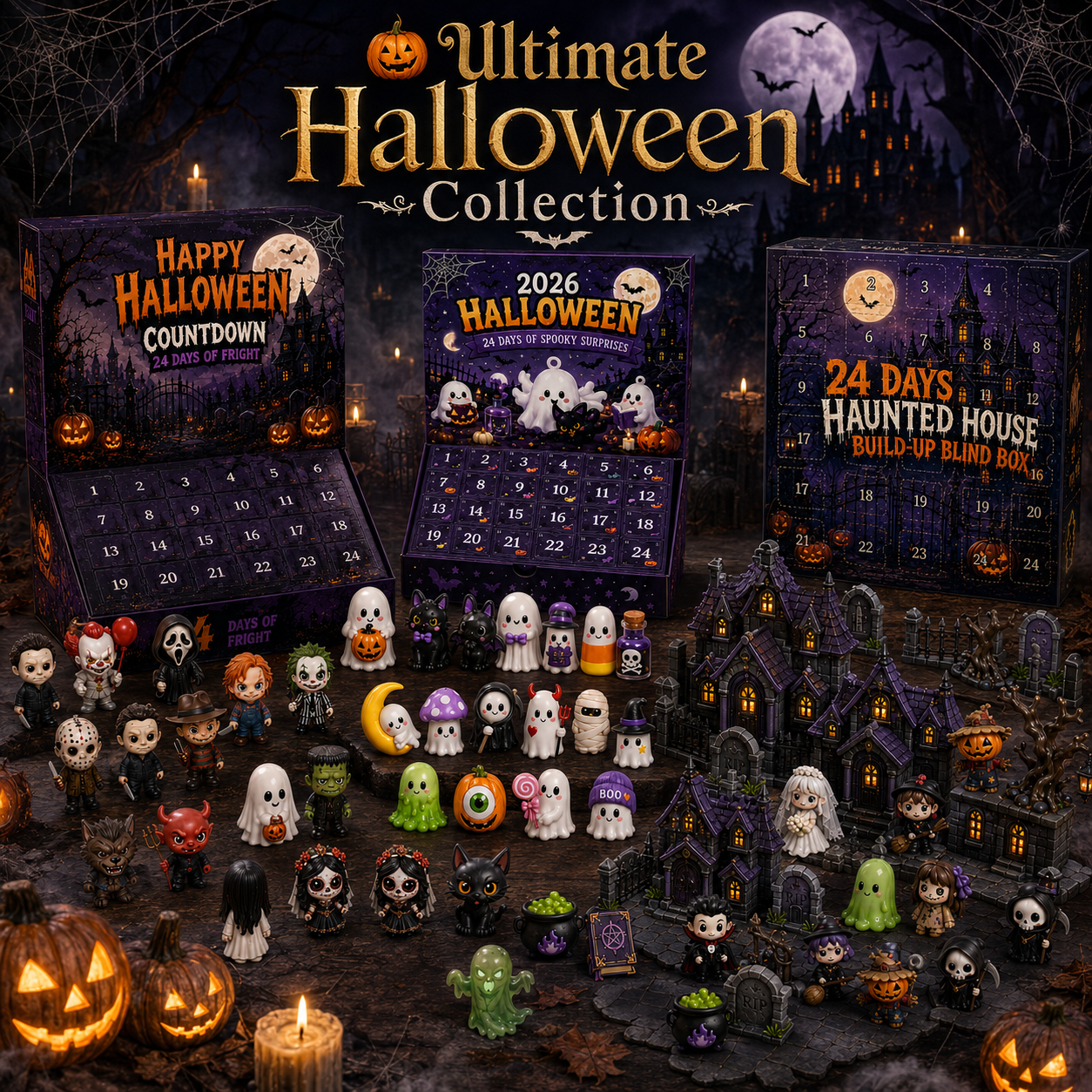 🔥Limited 50% OFF👻Spooky Countdown 🕯️|🎃 24 Days of Halloween Surprises👻One Surprise a Day.🔥 Endless Halloween Fun.🌟