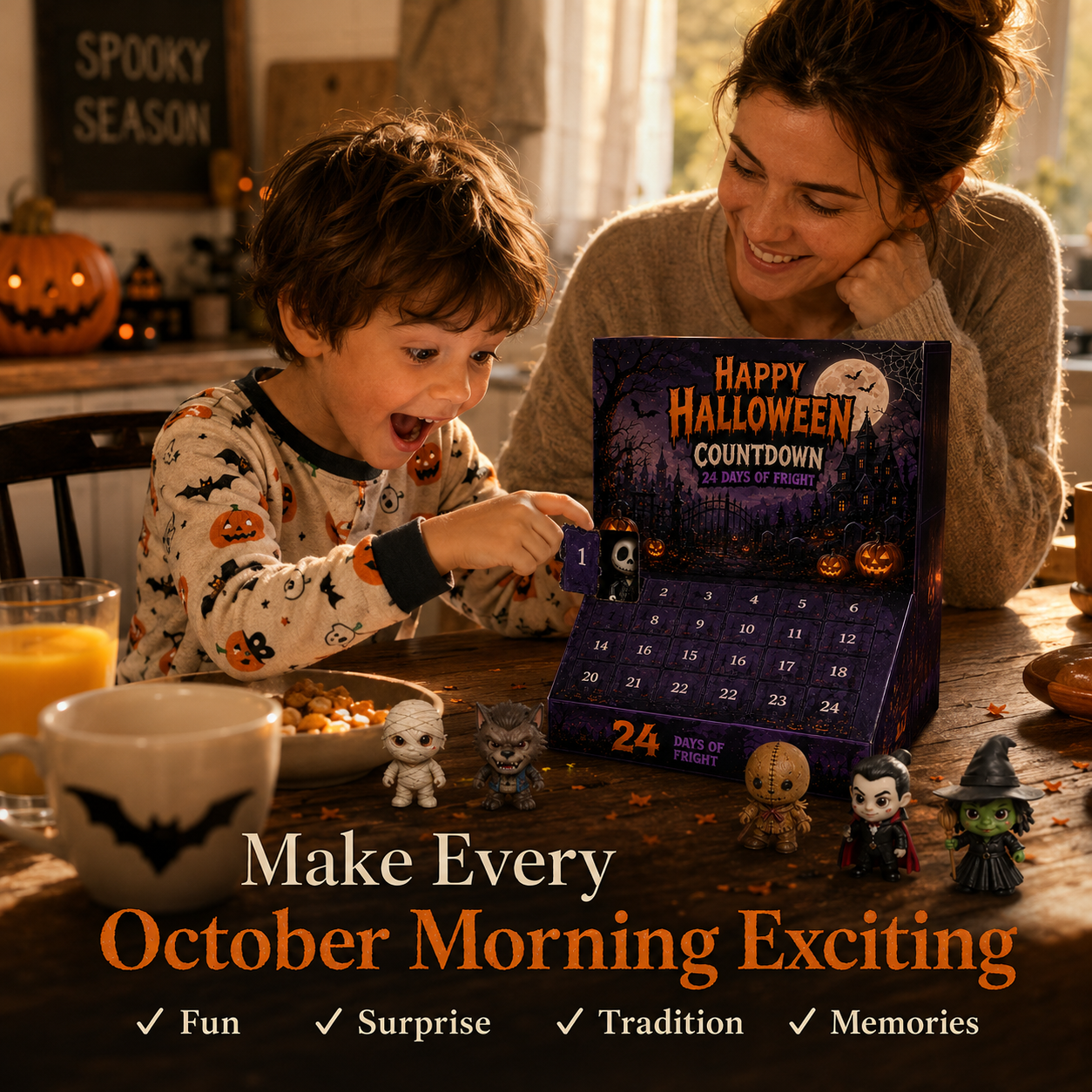 🔥Limited 50% OFF👻Spooky Countdown 🕯️|🎃 24 Days of Halloween Surprises👻One Surprise a Day.🔥 Endless Halloween Fun.🌟