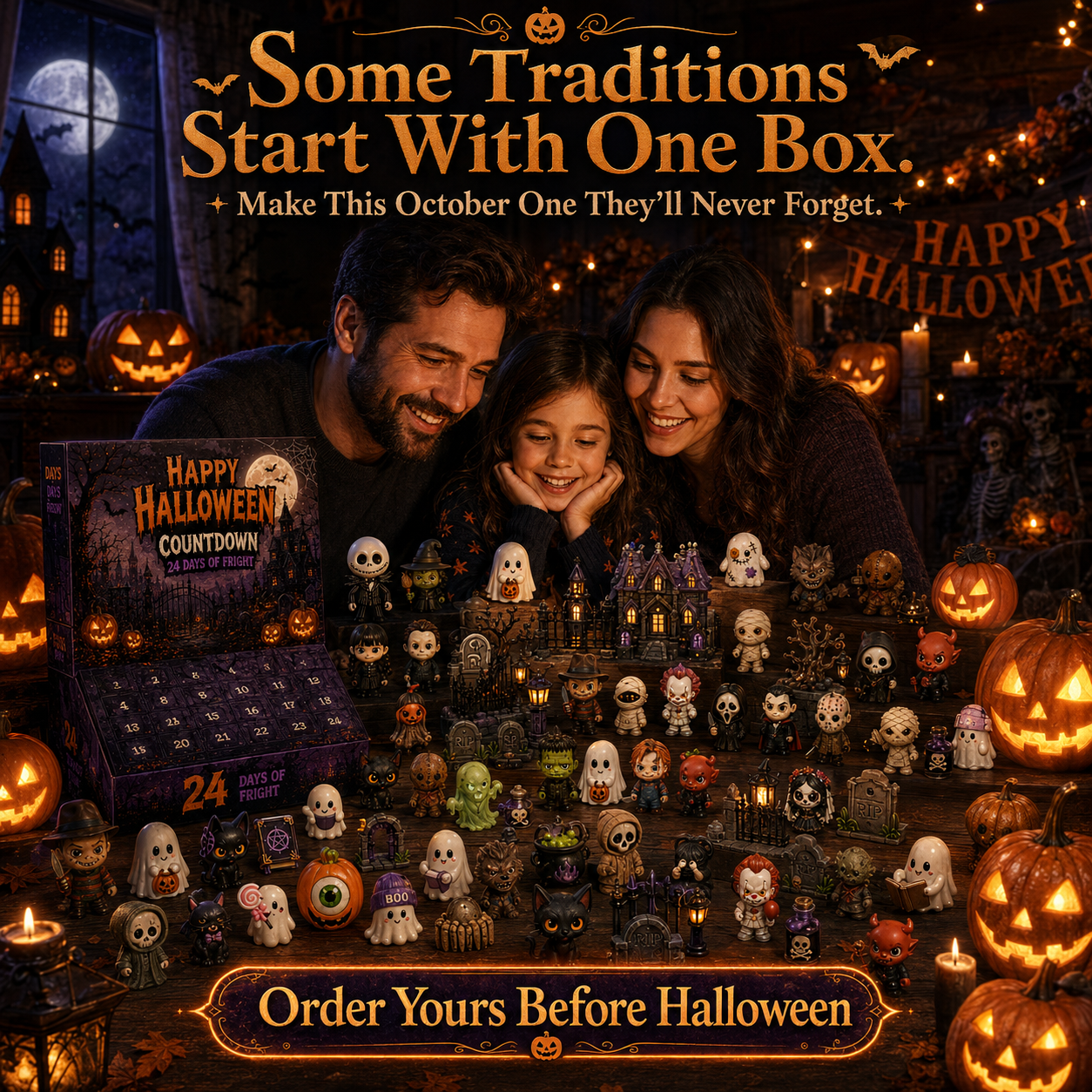 🔥Limited 50% OFF👻Spooky Countdown 🕯️|🎃 24 Days of Halloween Surprises👻One Surprise a Day.🔥 Endless Halloween Fun.🌟