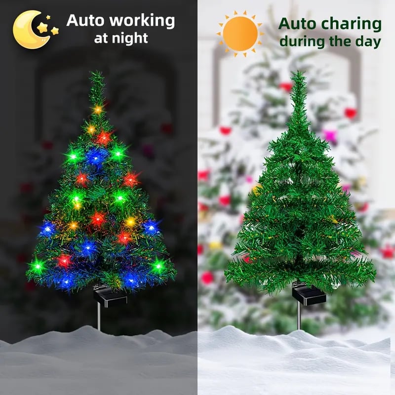 🏆Flash Sale⚡ 50K+ SOLD! Solar Christmas tree lights holiday decorations🔥