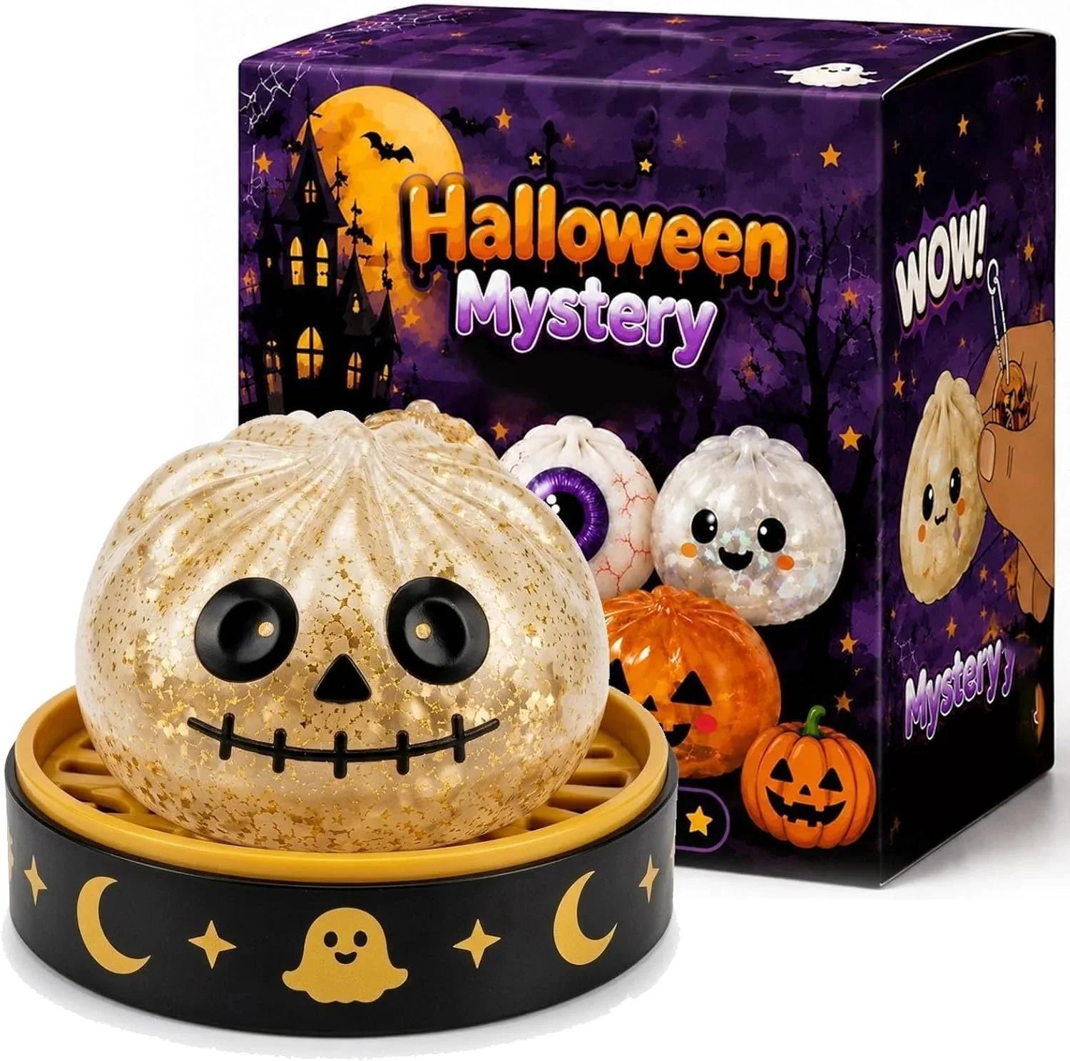 🔥 49% OFF Halloween Early Bird Sale 🎃Cute Halloween Scary Ghost Maruko Squeeze Toy Set