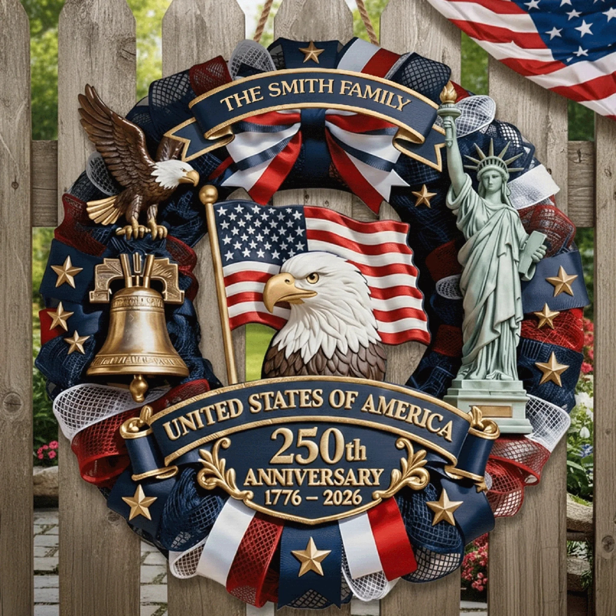 🔥HOT SALE 50%OFF🔥American 250th Anniversary Decoration - Double-Layer Wood - Unique Gift🎁