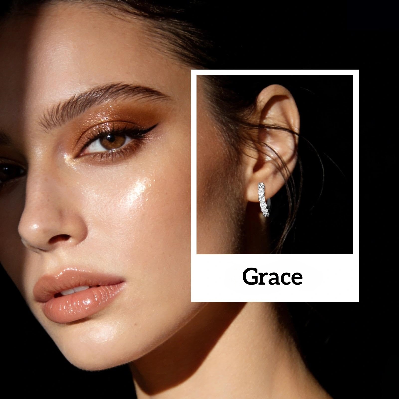 🔥Hot Sale 50% OFF🔥Moissanite Hoop Earrings for Women🎁