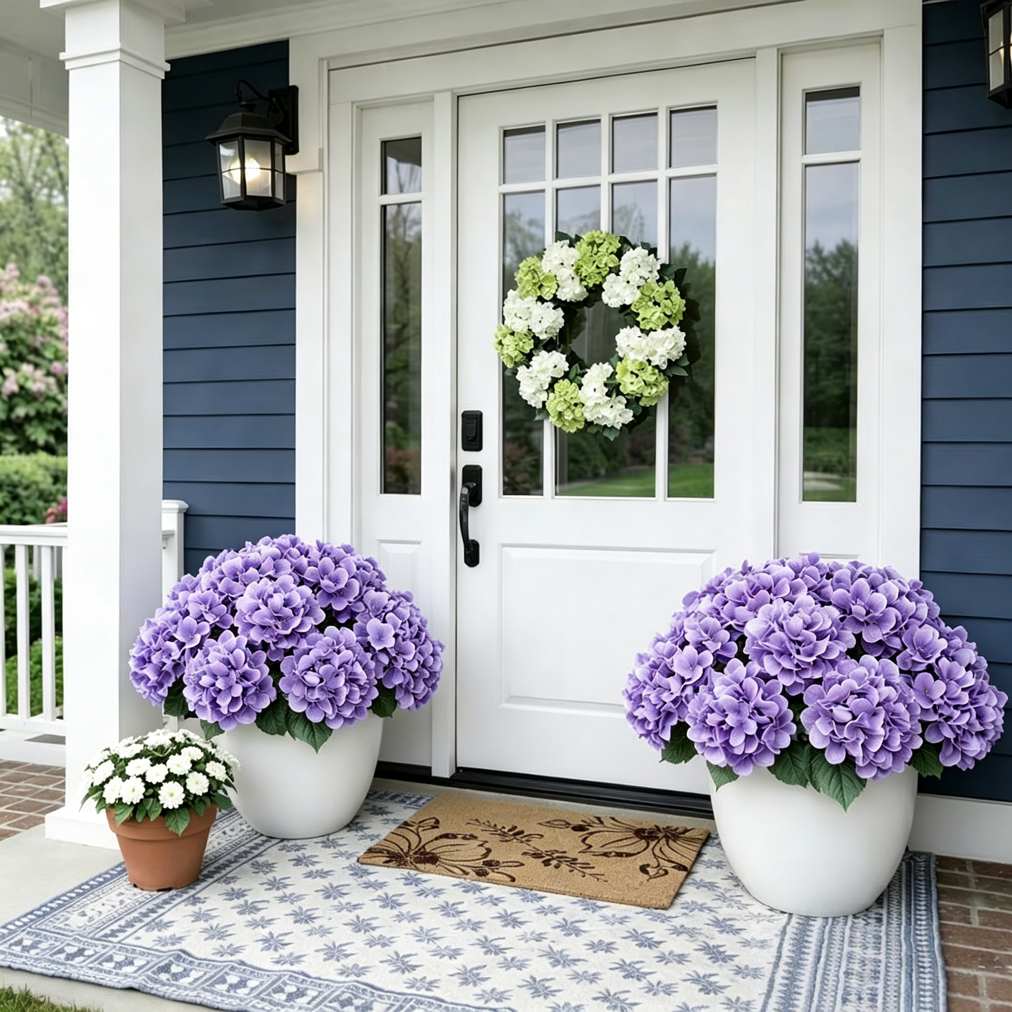 💥Last Day 70% OFF💐Artificial Outdoor Hydrangea Flowers - UV resistant, Waterproof, Windproof