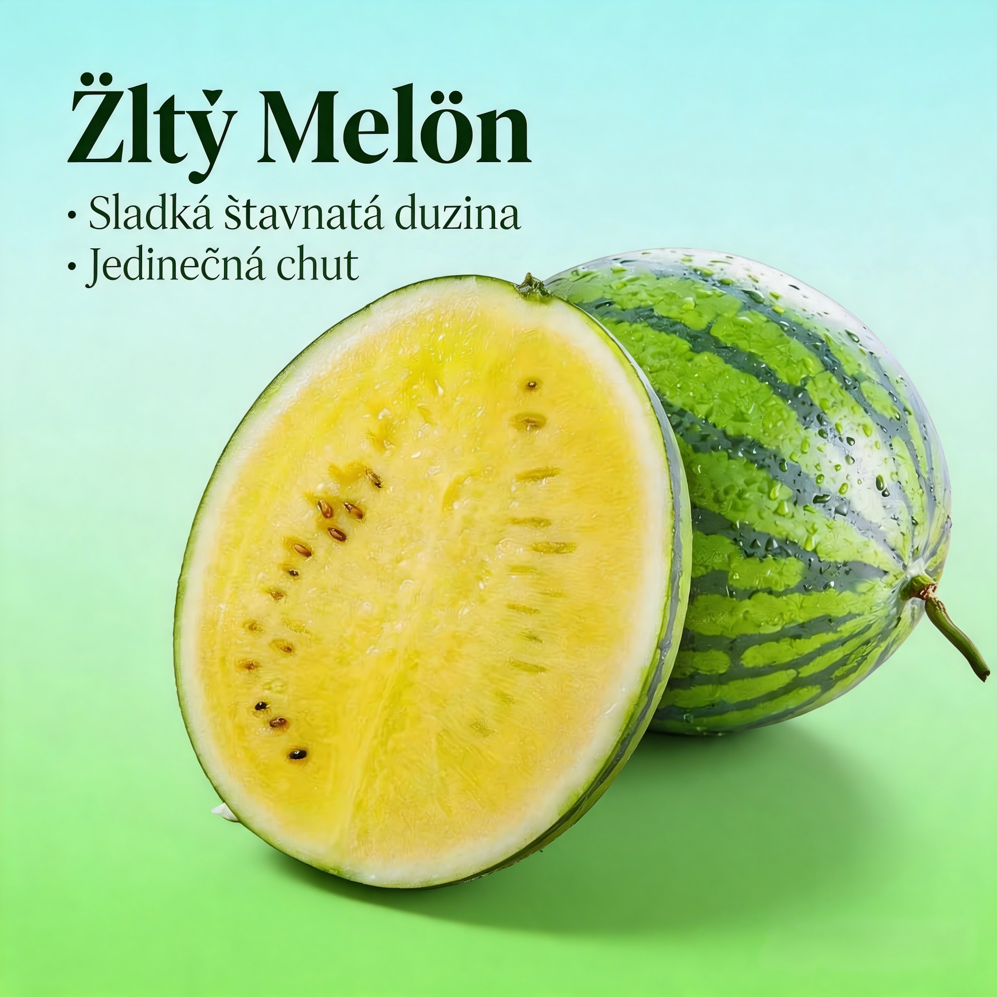 🌱 Dvojfarebné sladké bomby! Sada žltých a červených semienok melónu