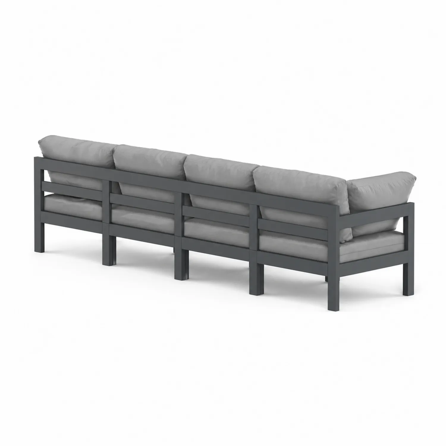 Sofa ogrodowa 6-osobowa aluminium szara-Nordrivan