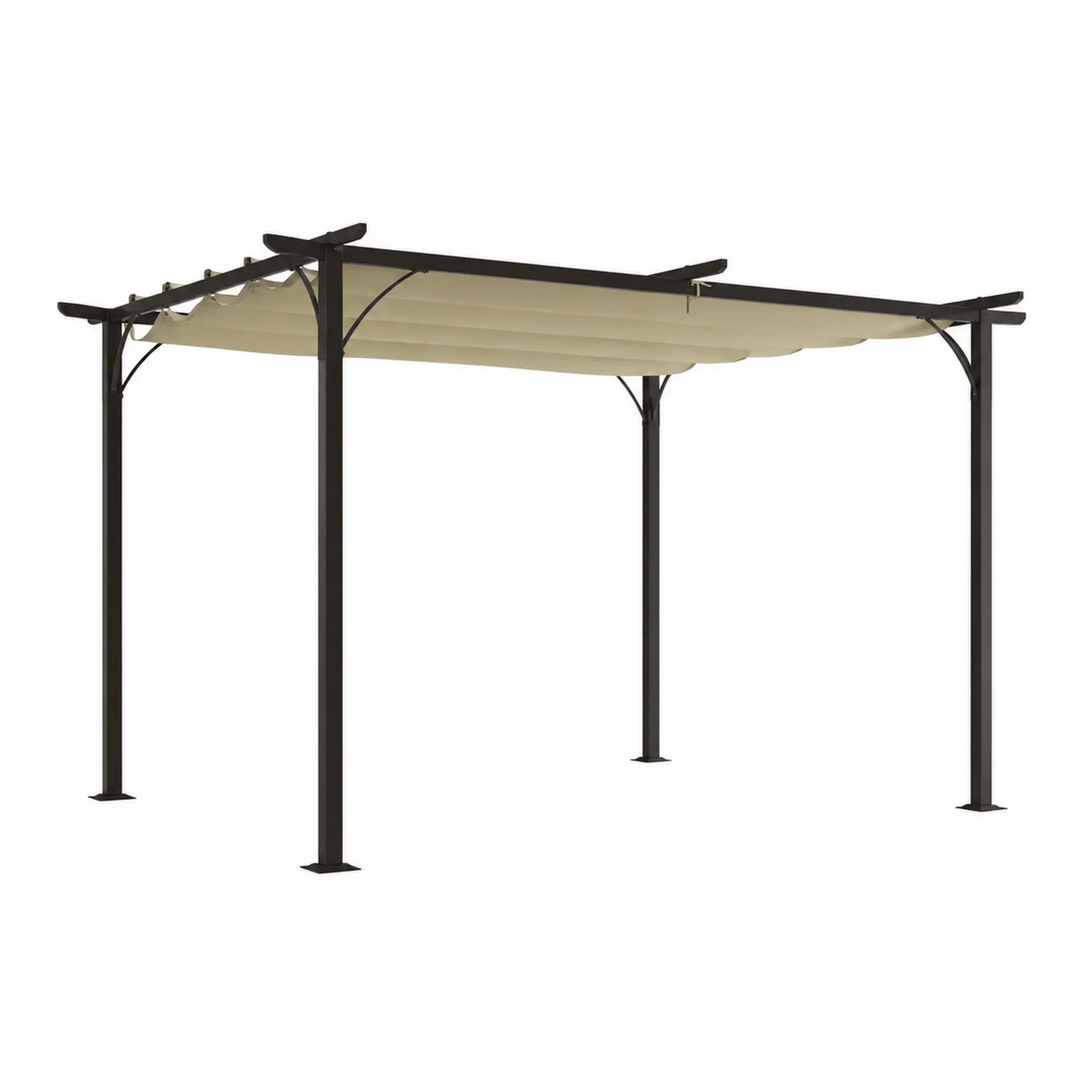 Pergola stalowa z poliestrem 300x300 cm-Nordrivan