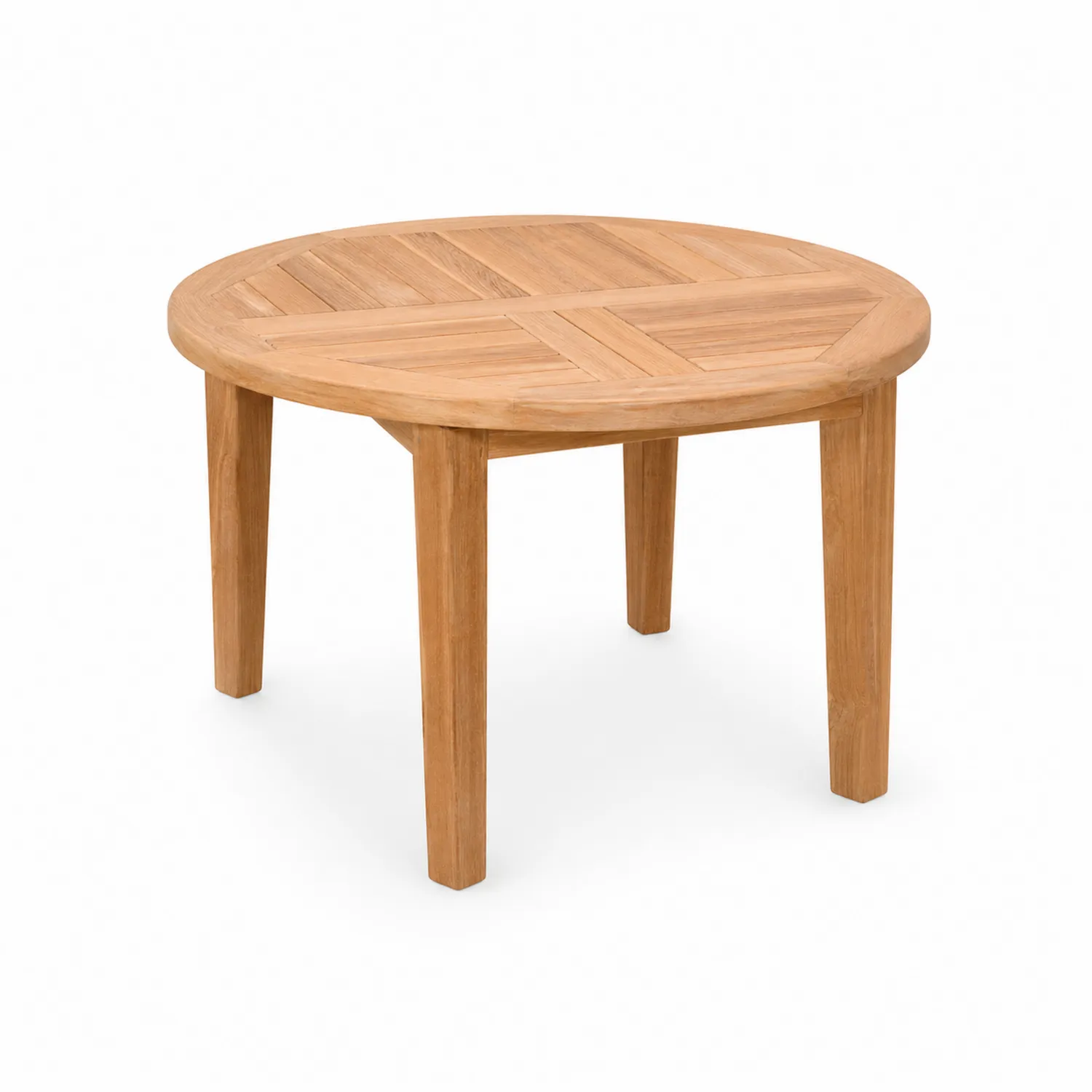 Okrągły stół z drewna tekowego 100cm-Nordrivan