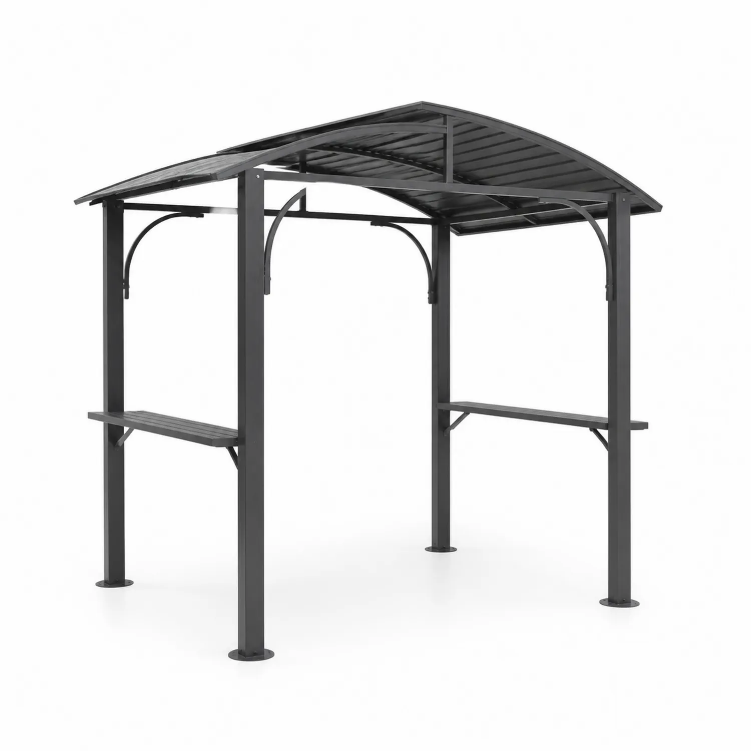Altana ogrodowa metalowa z daszkiem poliwęglanowym 250x150x260 cm-Nordrivan