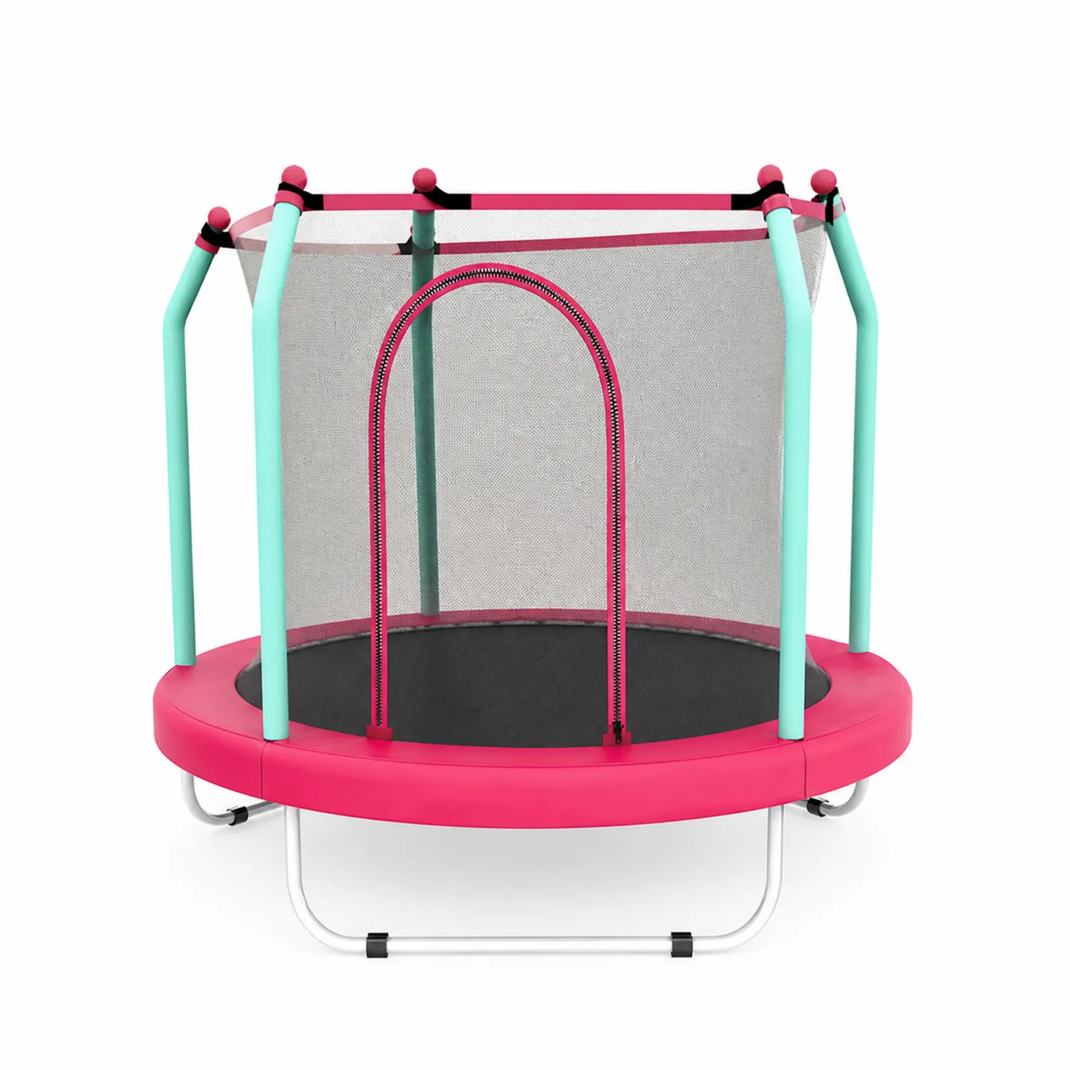 Trampolina dziecięca okrągła z siatką 150 cm Stalowa