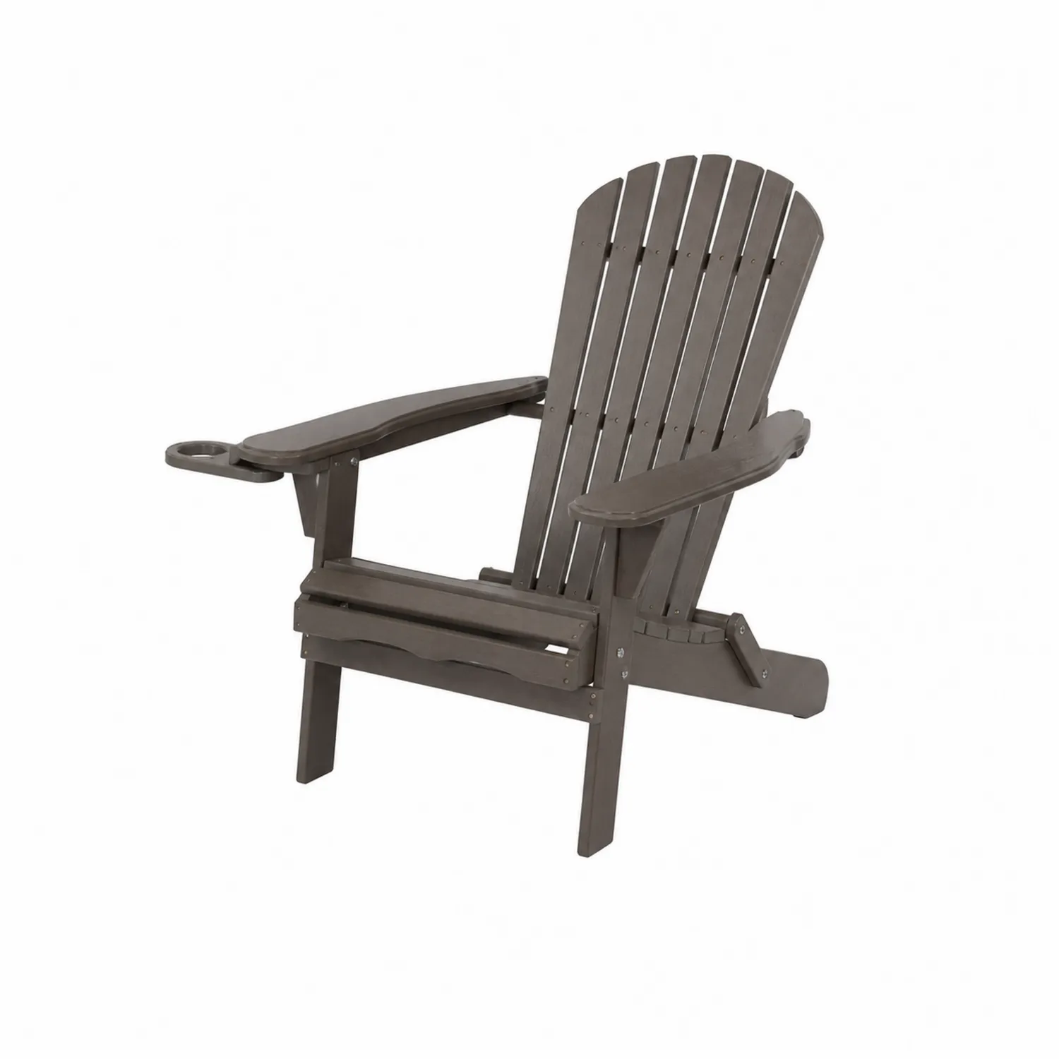 Krzesło Adirondack drewniane brązowe 90 cm x 75 cm x 88 cm