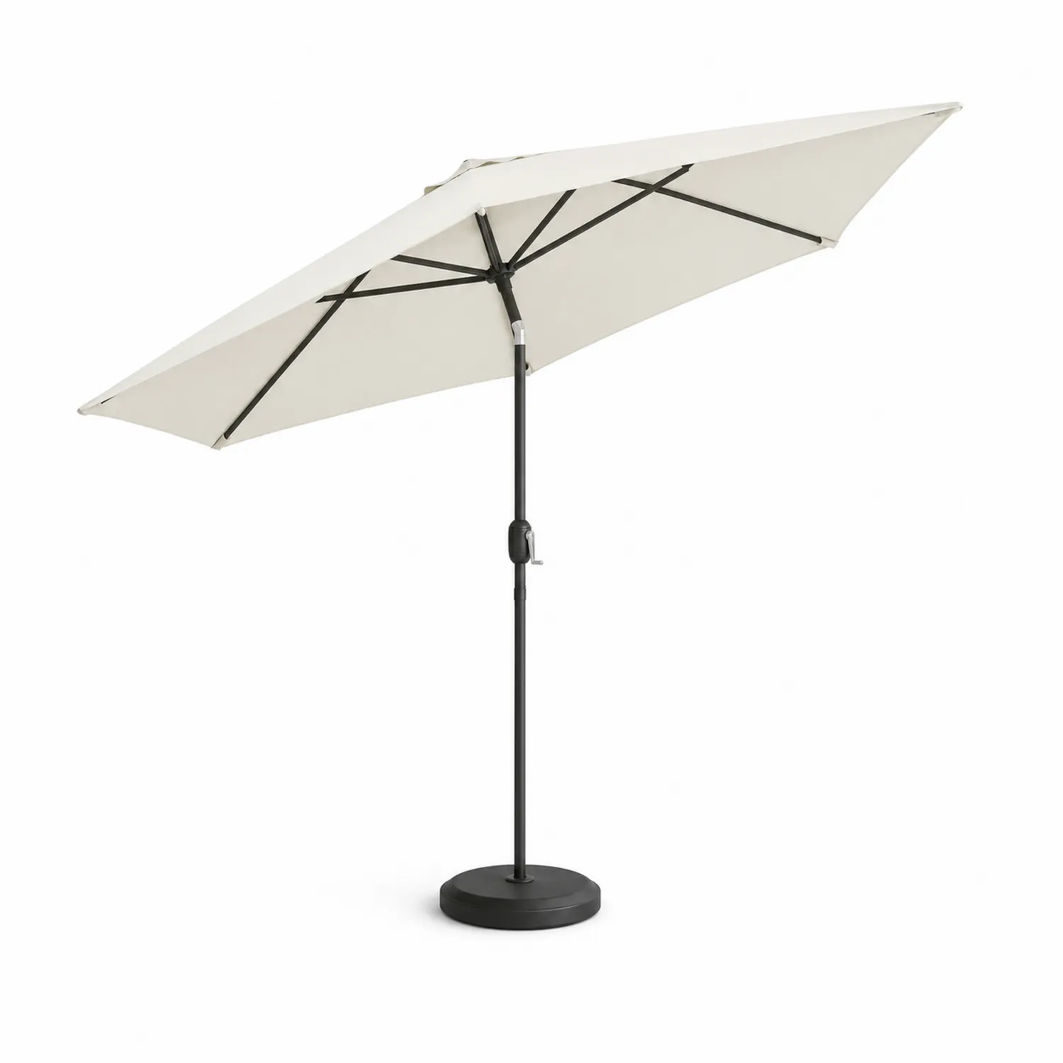 Parasolka tarasowa prostokątna 300x200 cm biały stal poliester