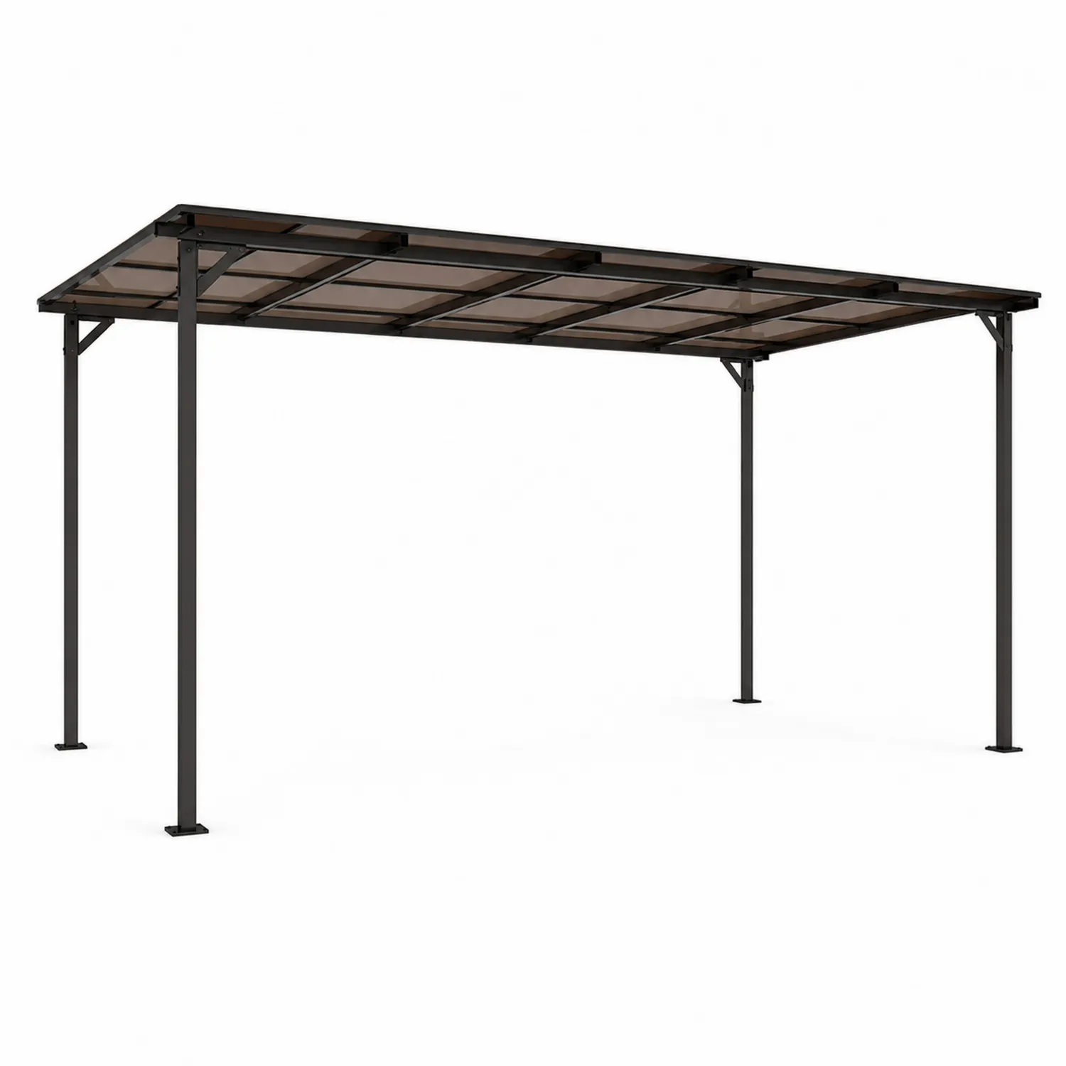 Pergola metalowa z poliwęglanu 300x400 cm Antracyt