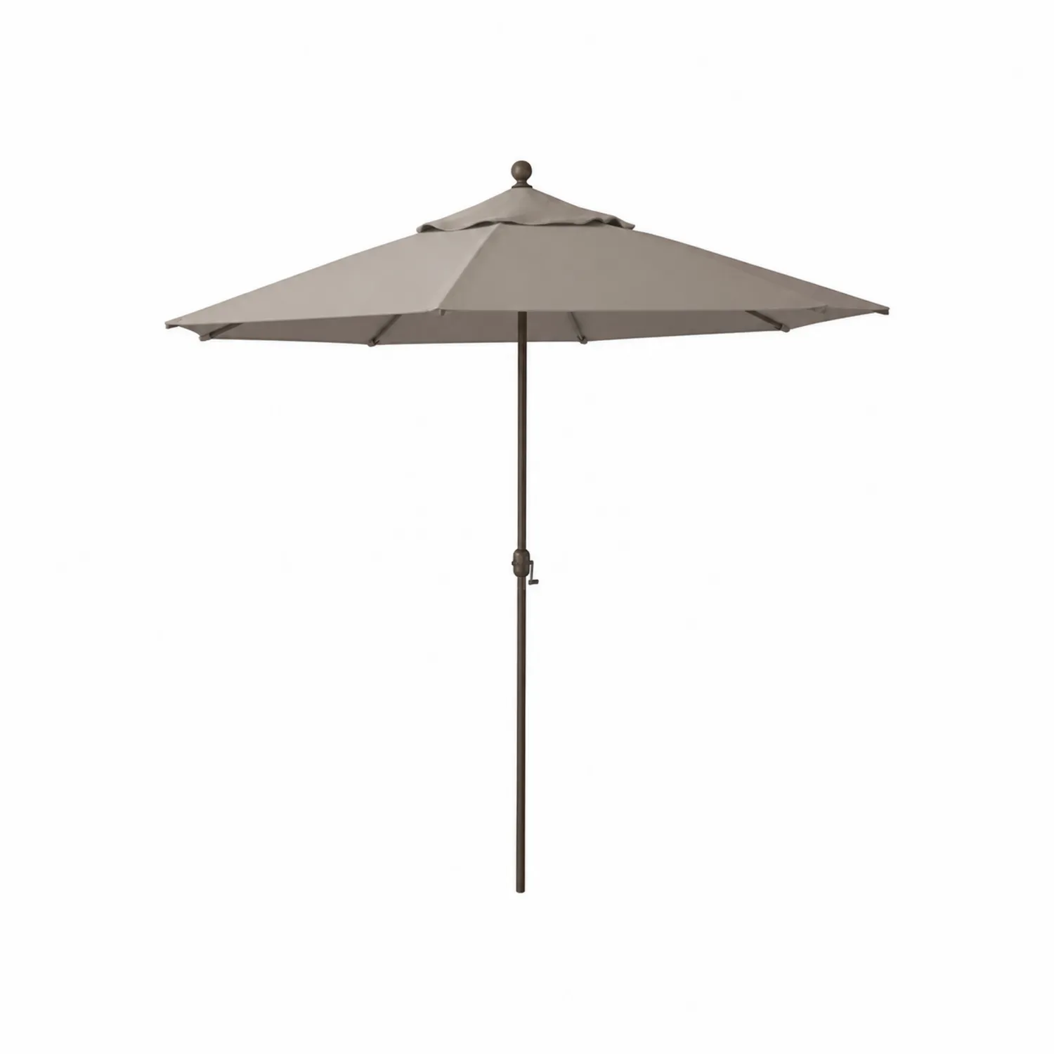 Parasol ogrodowy z aluminium i poliestru, średnica 300 cm, Taupe