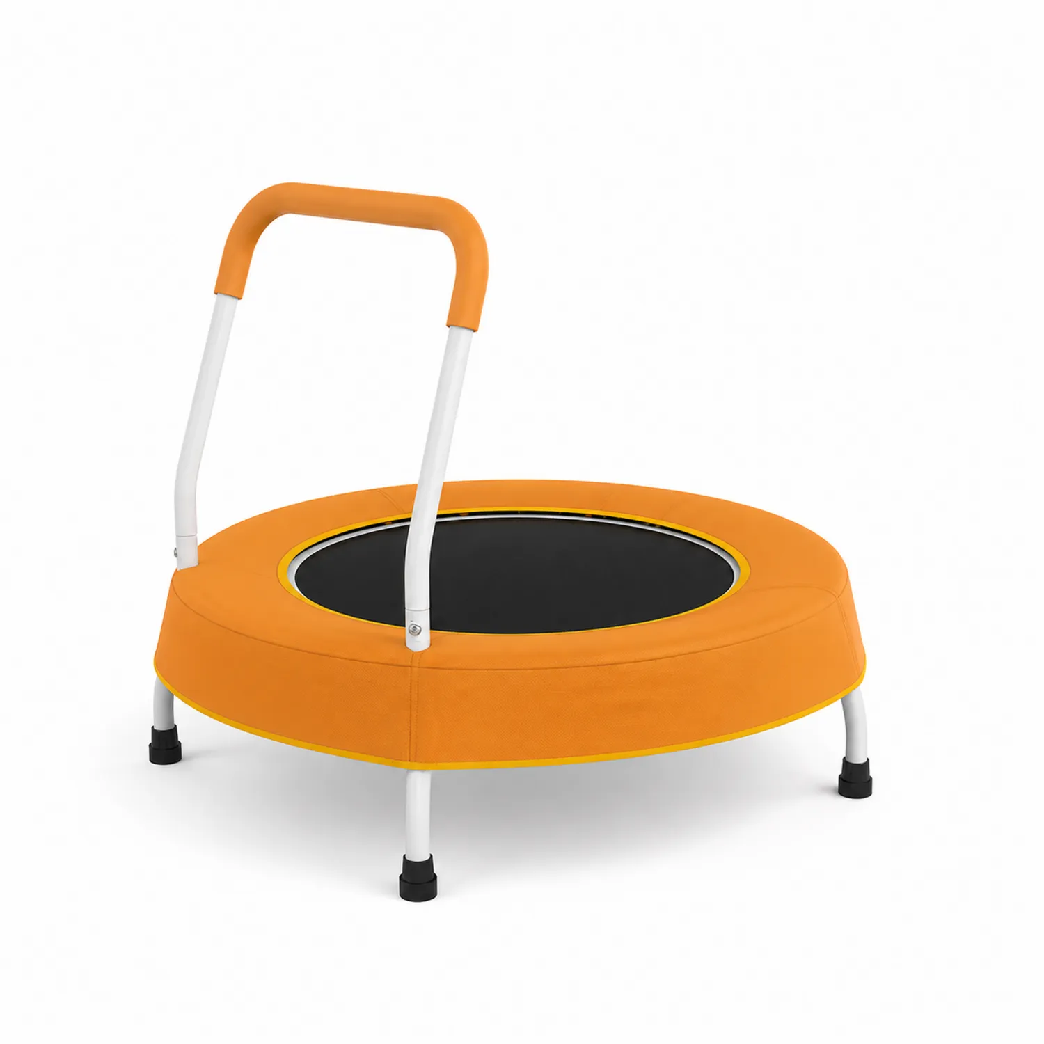 Trampolina dziecięca okrągła 100 cm pomarańczowa stalowa
