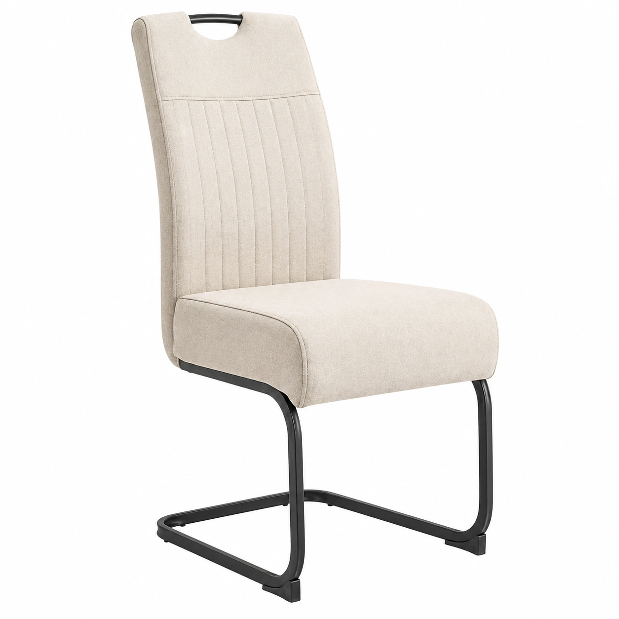 Schwingstuhl mit hoher Rueckenlehne Microfaser modern B/H/T ca 46x104x61 cm-Cartveno