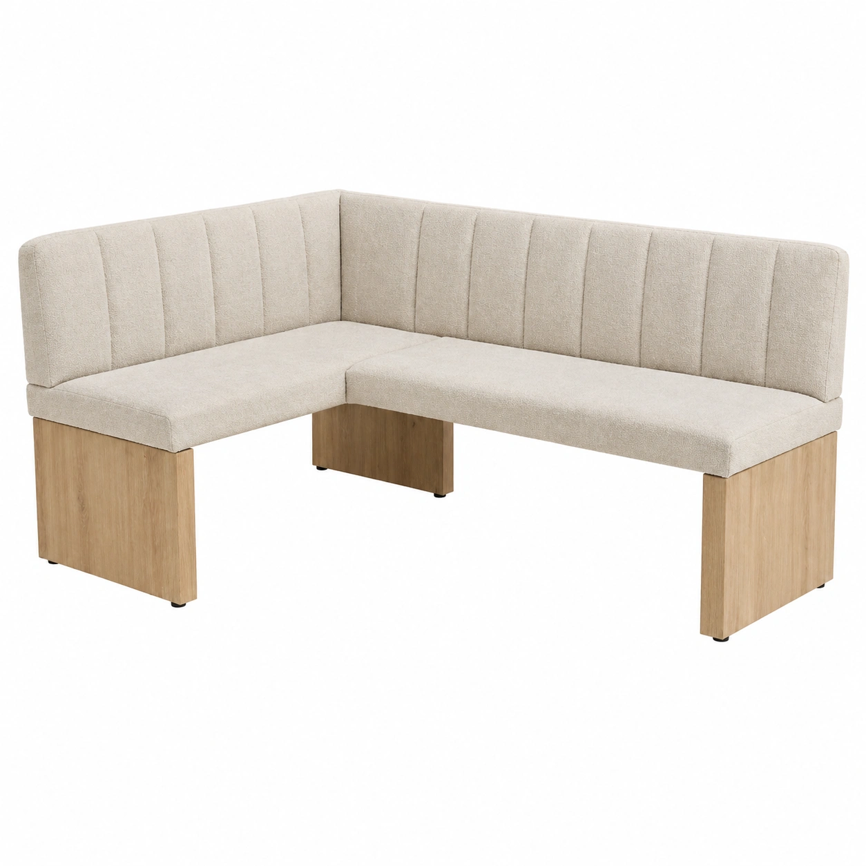 Eckbank L-Form – Modern gepolstert, Beige-Cartveno