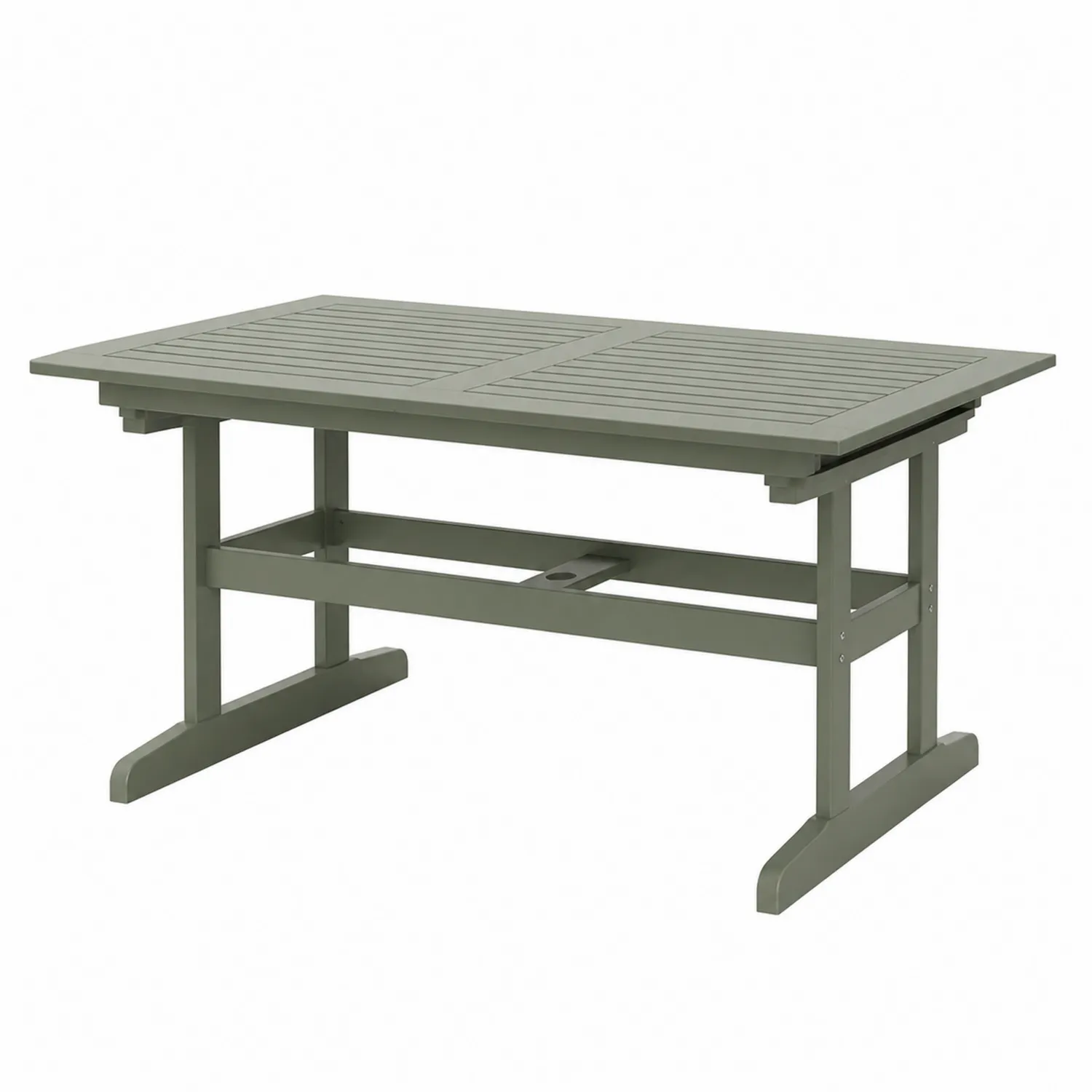 Stół ogrodowy z aluminium 140x80x75 cm Zielony
