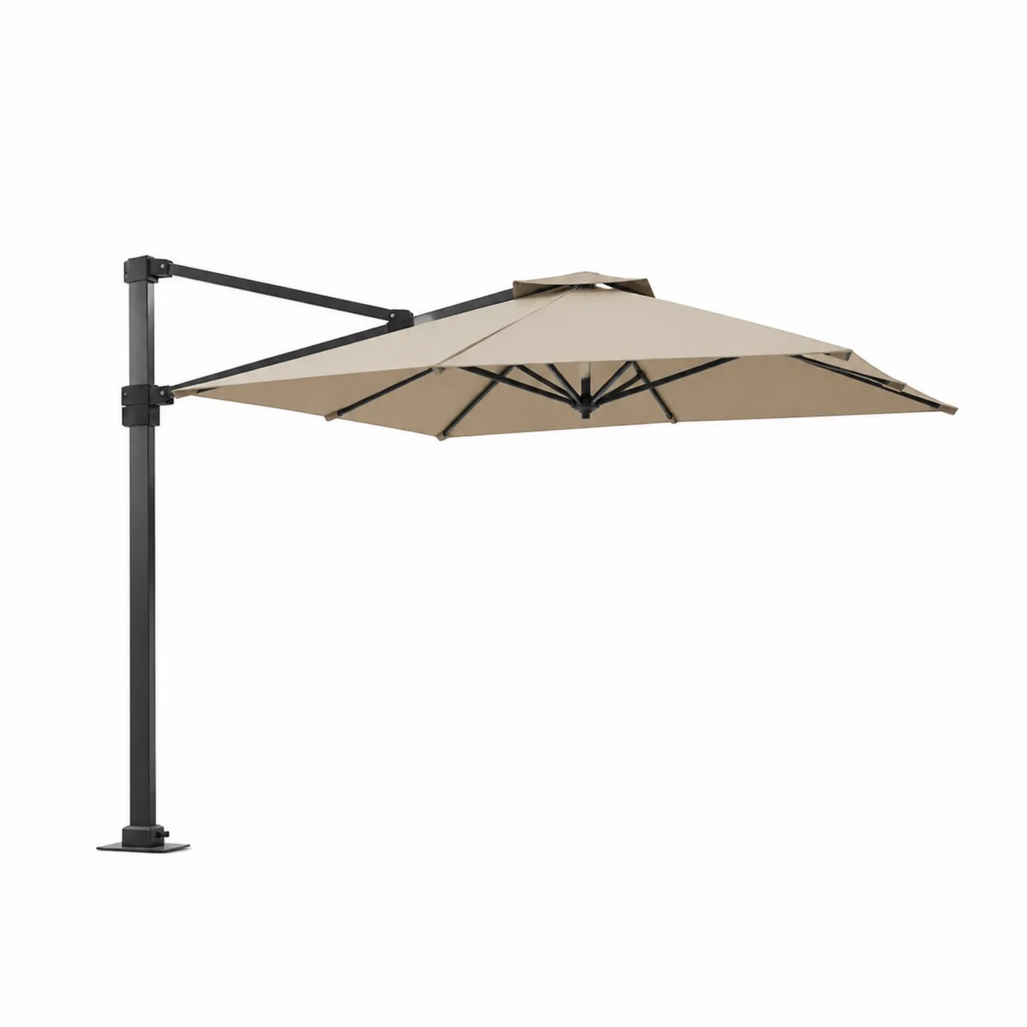 Parasol ogrodowy aluminiowy 3x4m Beżowy