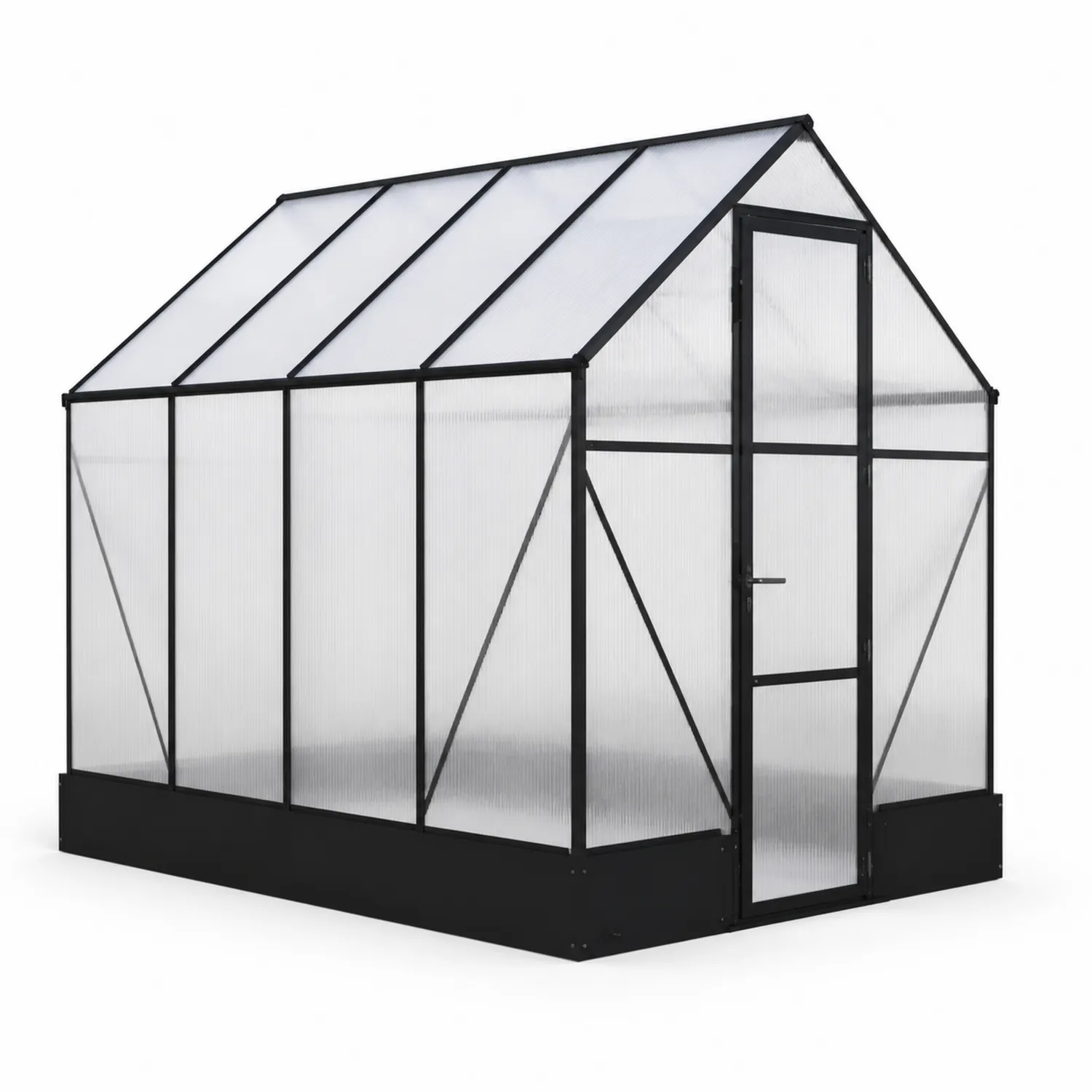 Szklarnia z poliwęglanu 250x200x200 cm czarna