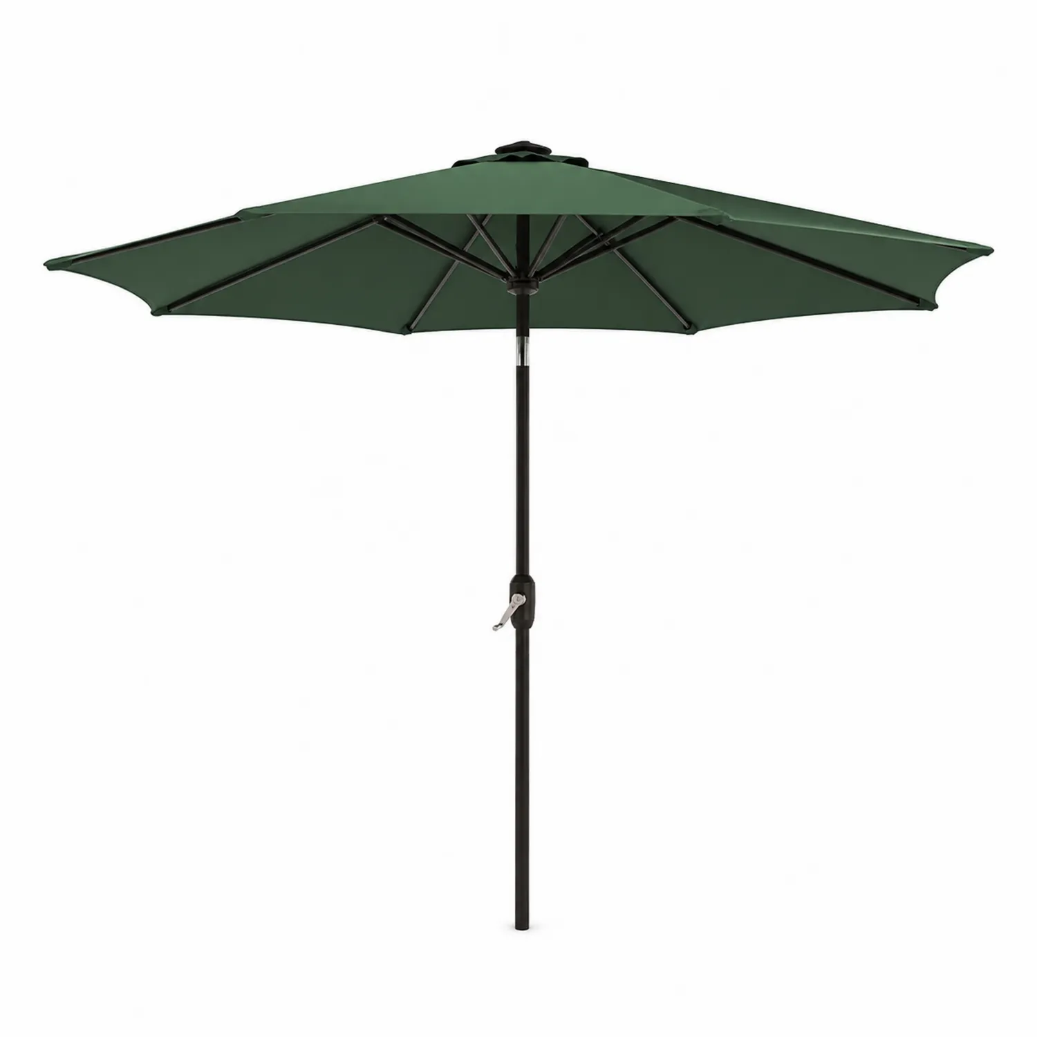 Parasol ogrodowy okrągły stal poliester zielony 300 cm