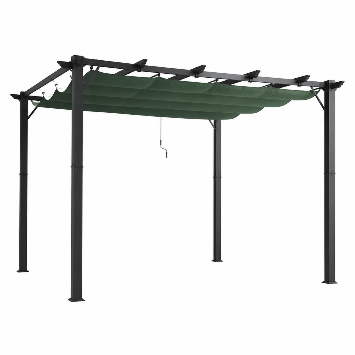 Pergola stalowa z poliestrowym zadaszeniem 300x300x225 cm