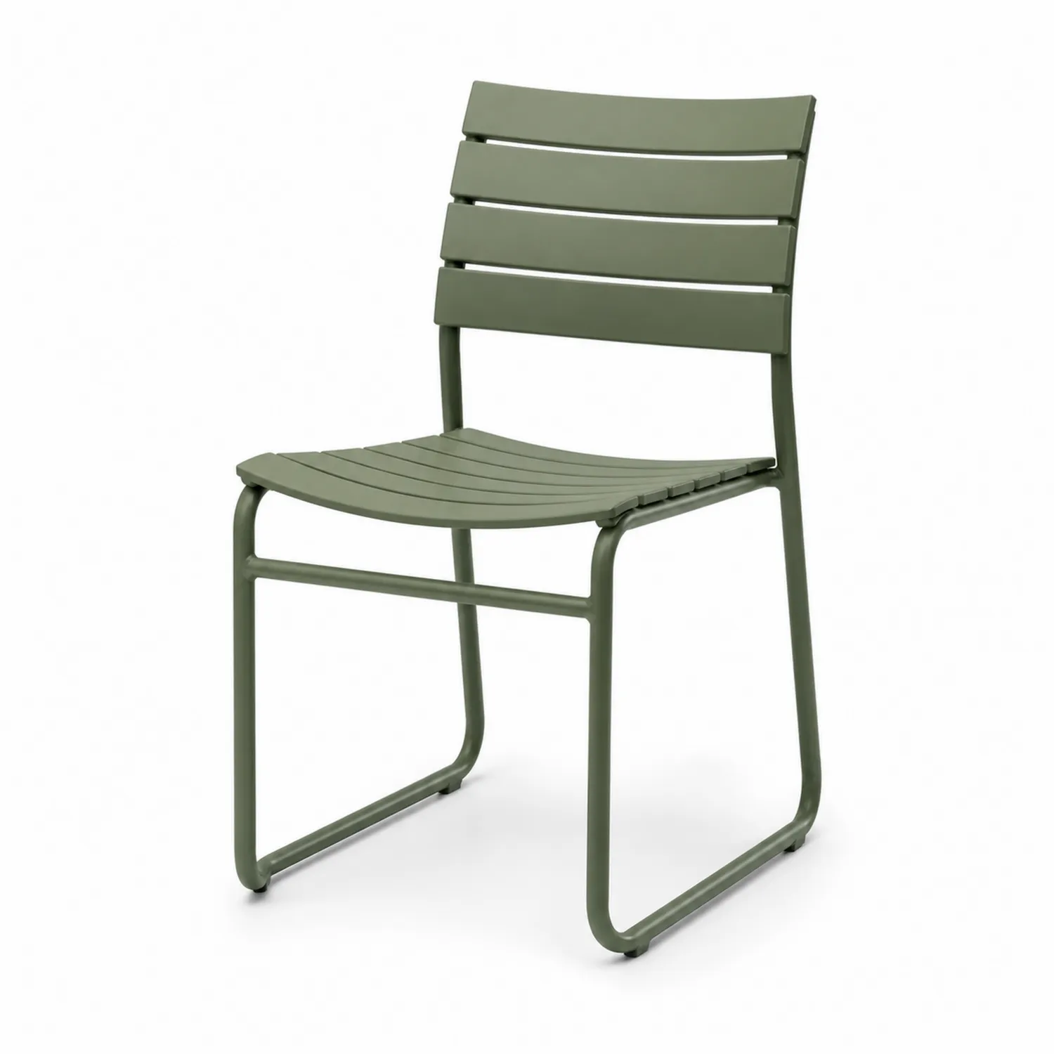 Krzesło stalowe zielone 80cm x 45cm x 50cm