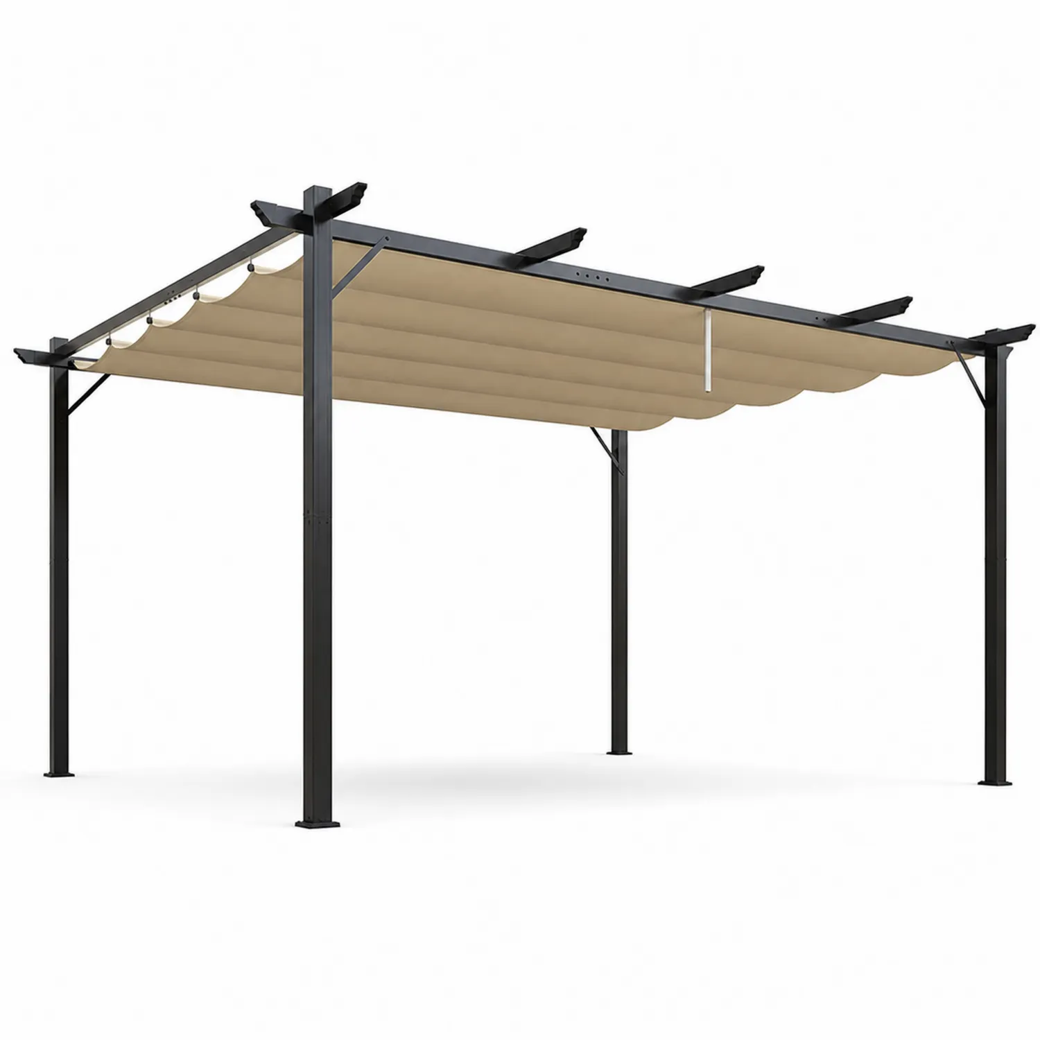 Pergola metalowa 300x400 cm Beżowa