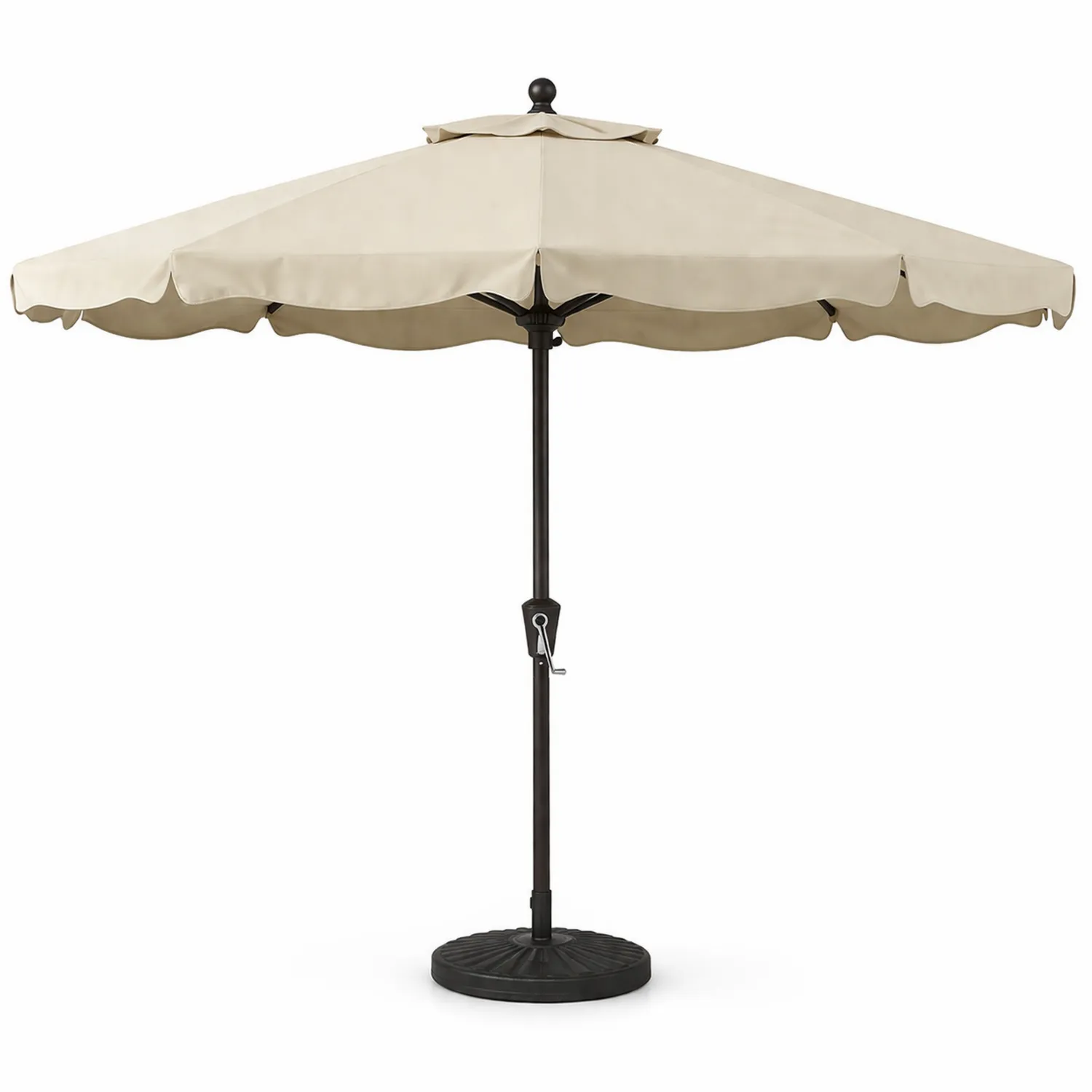 Parasol tarasowy okrągły 3m metal poliester Beżowy-ardessaliving