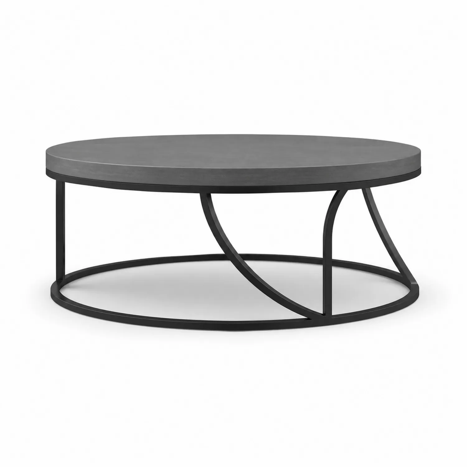 Okrągły stolik kawowy 80 cm MDF i stal-ardessaliving